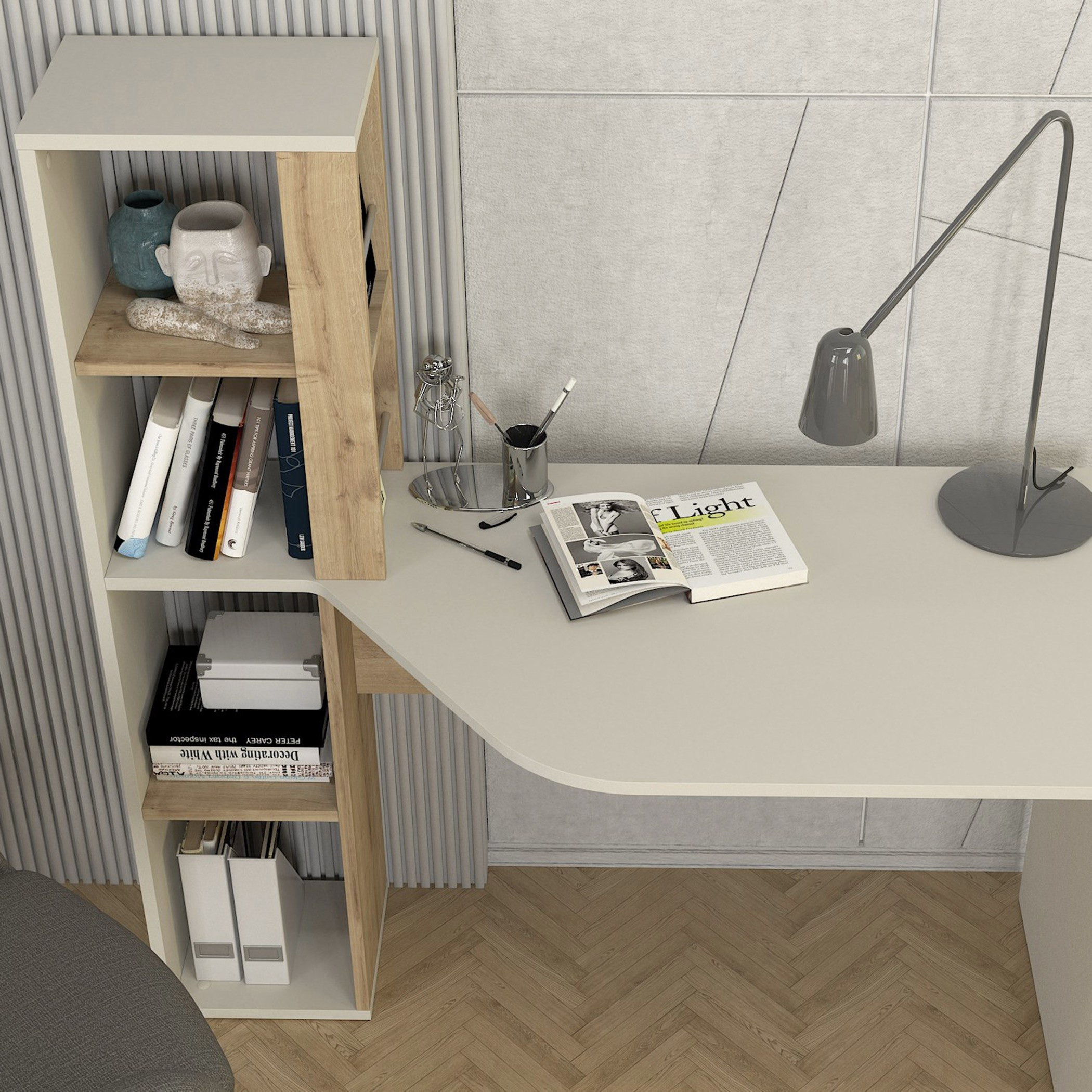 Modulix Ester Study Desk with Bookcase-hbxfurniture-office-desks-image-4