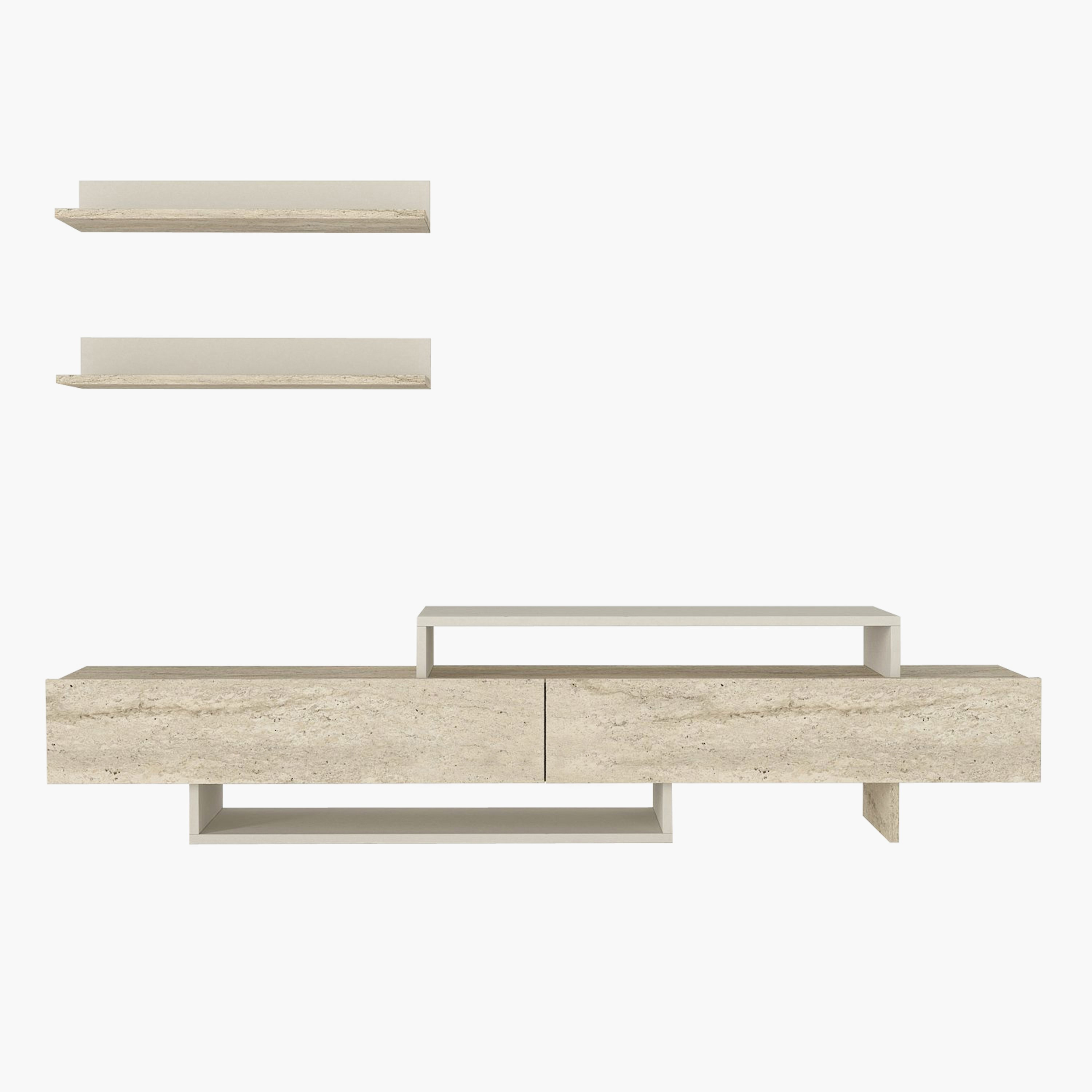 Modulix Nirvana 1.8 Meter TV Unit with Wall Mounted Shelves for TVs upto 49 inches-hbxlivingroom-mediaunitsandstorage-tvunits-image-7