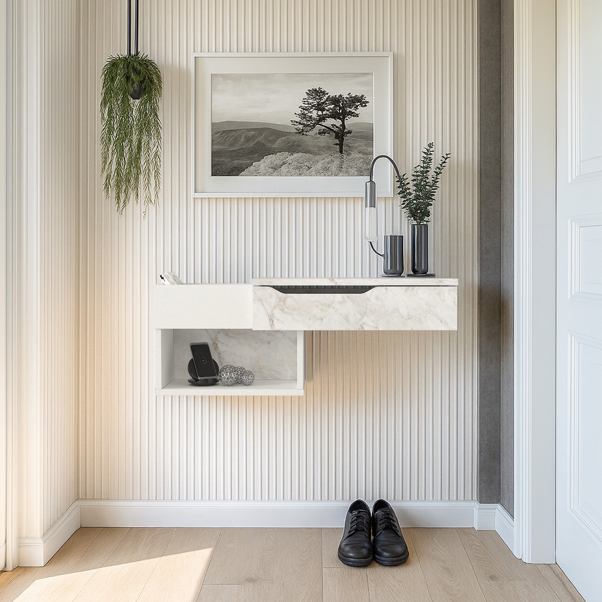 تسريحة حائط بتشطيب رخامي من مودوليكس بانتوس-hbxfurniture-bedroom-dressersandmirrors-image-1