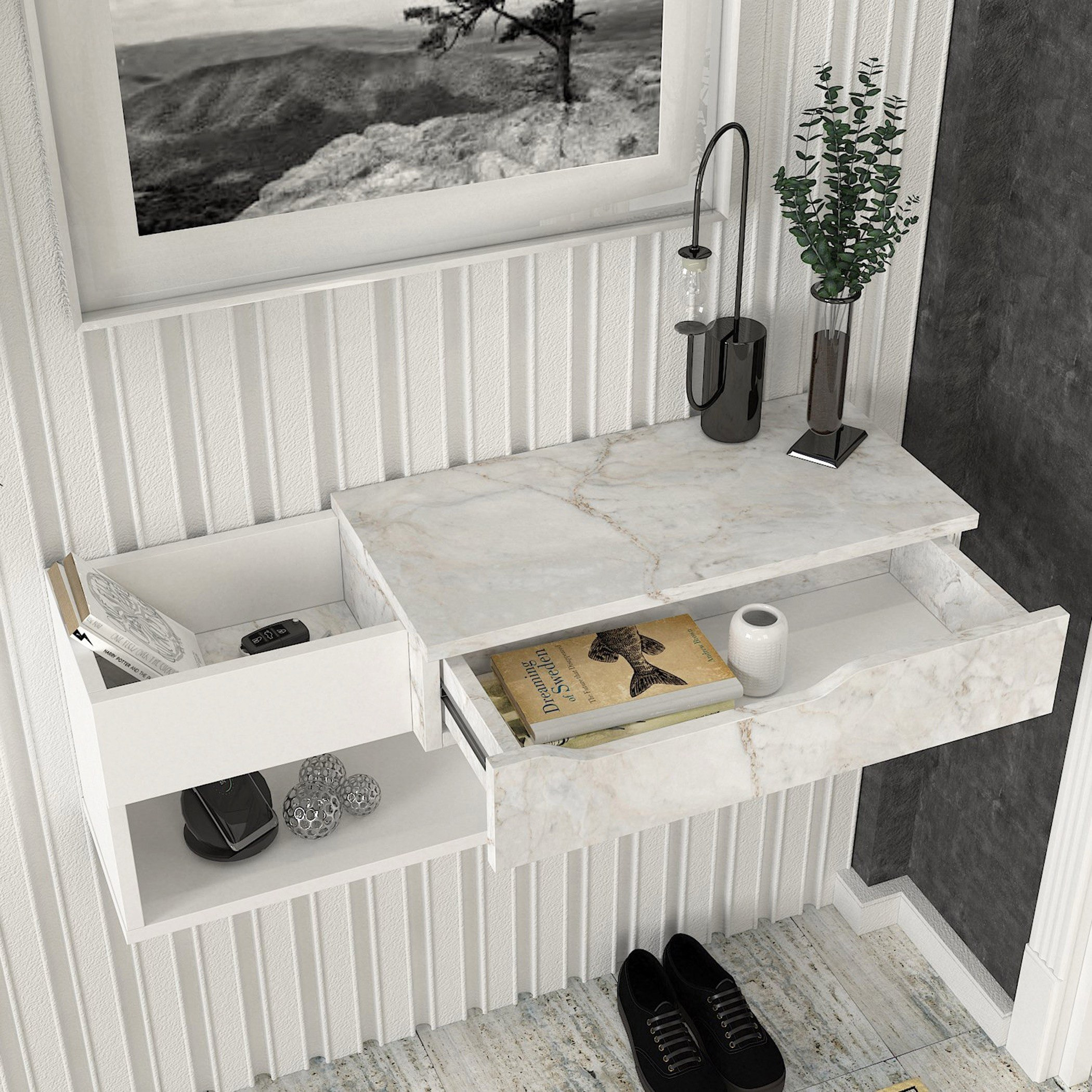 تسريحة حائط بتشطيب رخامي من مودوليكس بانتوس-hbxfurniture-bedroom-dressersandmirrors-image-3