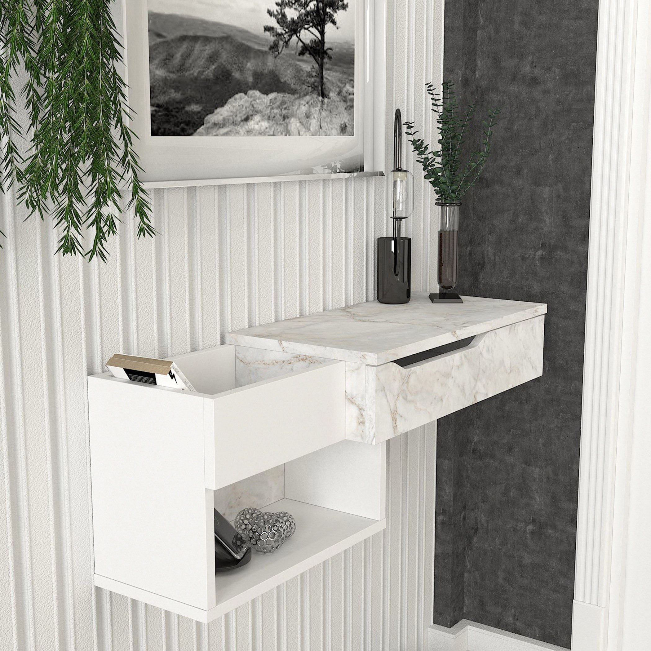 تسريحة حائط بتشطيب رخامي من مودوليكس بانتوس-hbxfurniture-bedroom-dressersandmirrors-image-5