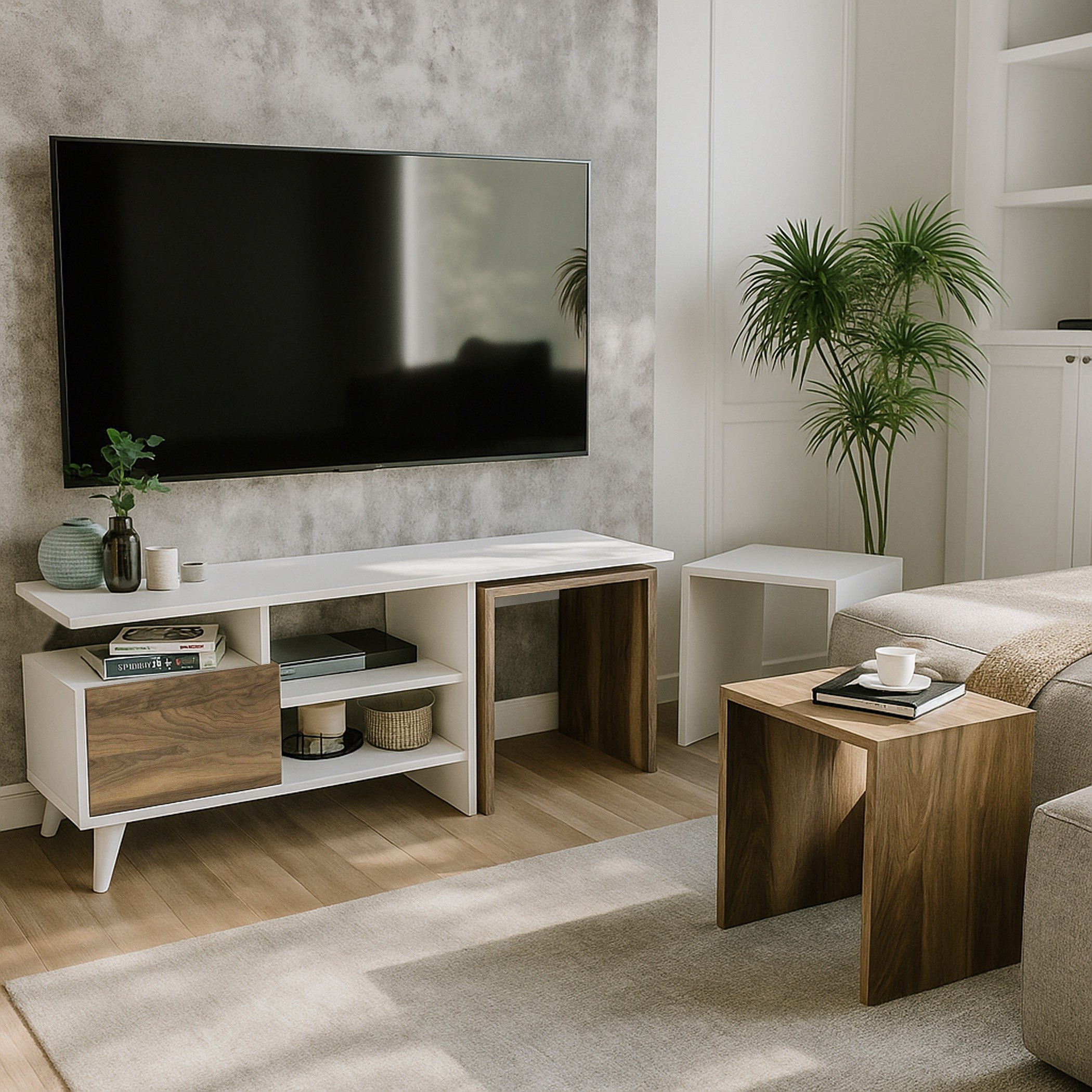 وحدة تلفزيون 1.2 متر مع 3 طاولات متداخلة للأجهزة حتى 50 بوصة من موديولكس وينسلو-hbxlivingroom-mediaunitsandstorage-tvunits-image-3