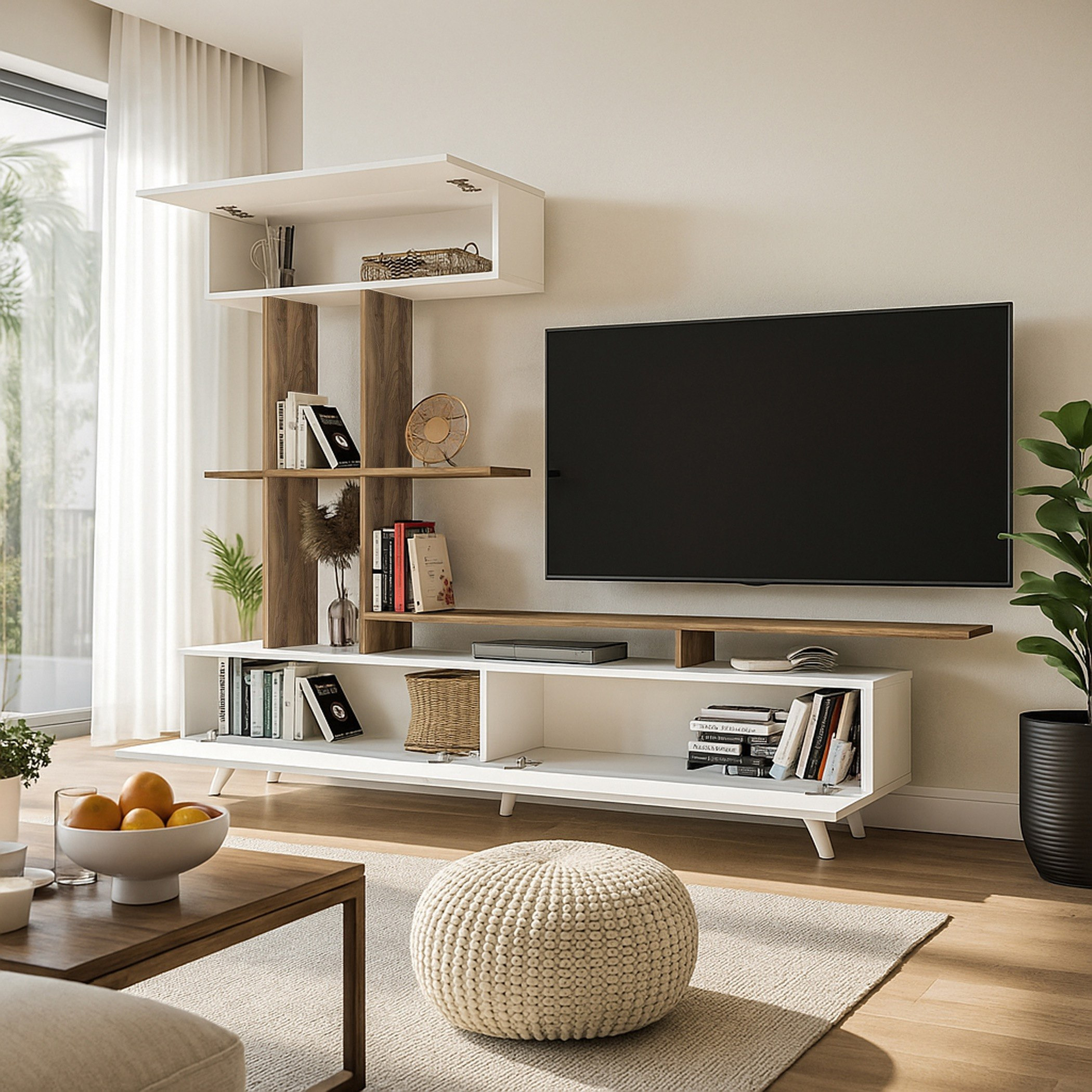 وحدة حائط 1.8 متر للأجهزة حتى 49 بوصة كانفاس من موديوليكس-hbxlivingroom-mediaunitsandstorage-wallunits-image-4