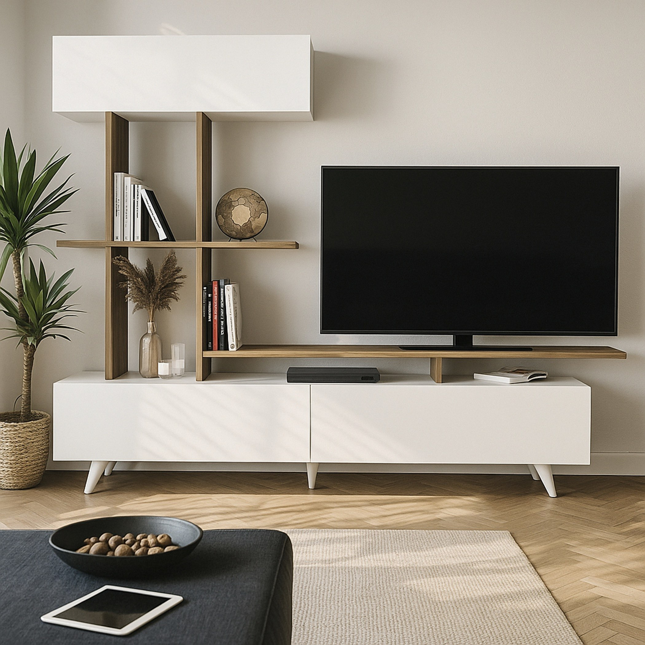 وحدة حائط 1.8 متر للأجهزة حتى 49 بوصة كانفاس من موديوليكس-hbxlivingroom-mediaunitsandstorage-wallunits-image-3