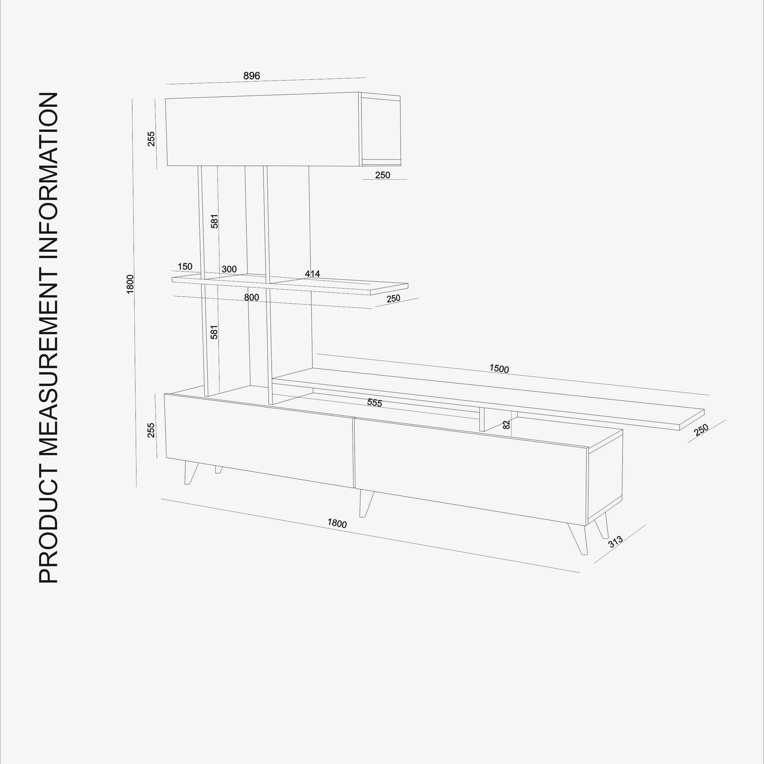 وحدة حائط 1.8 متر للأجهزة حتى 49 بوصة كانفاس من موديوليكس-hbxlivingroom-mediaunitsandstorage-wallunits-image-8