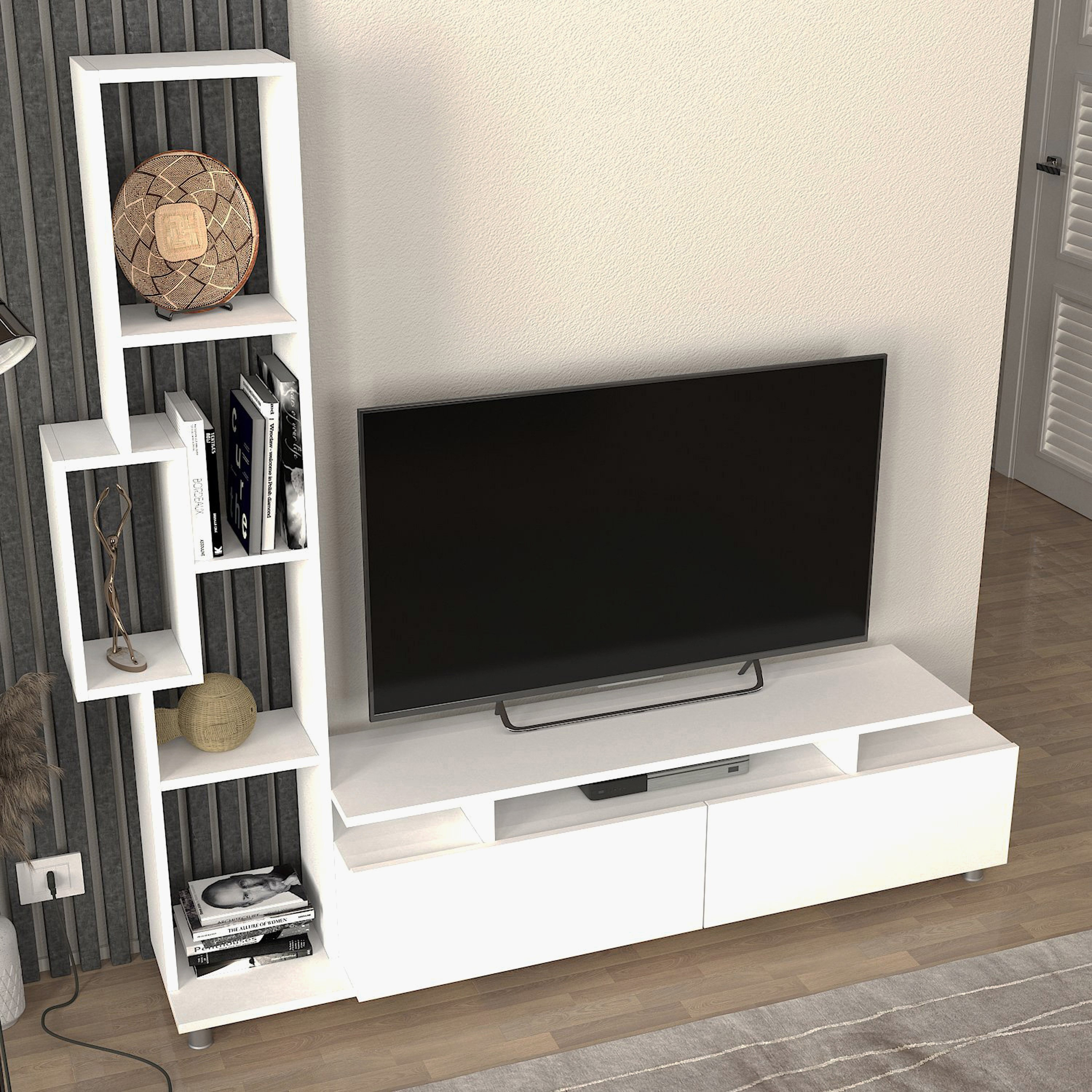 وحدة حائط 1.7 متر لأجهزة التلفزيون حتى 52 بوصة من موديوليكس سيمونا-hbxlivingroom-mediaunitsandstorage-wallunits-image-4