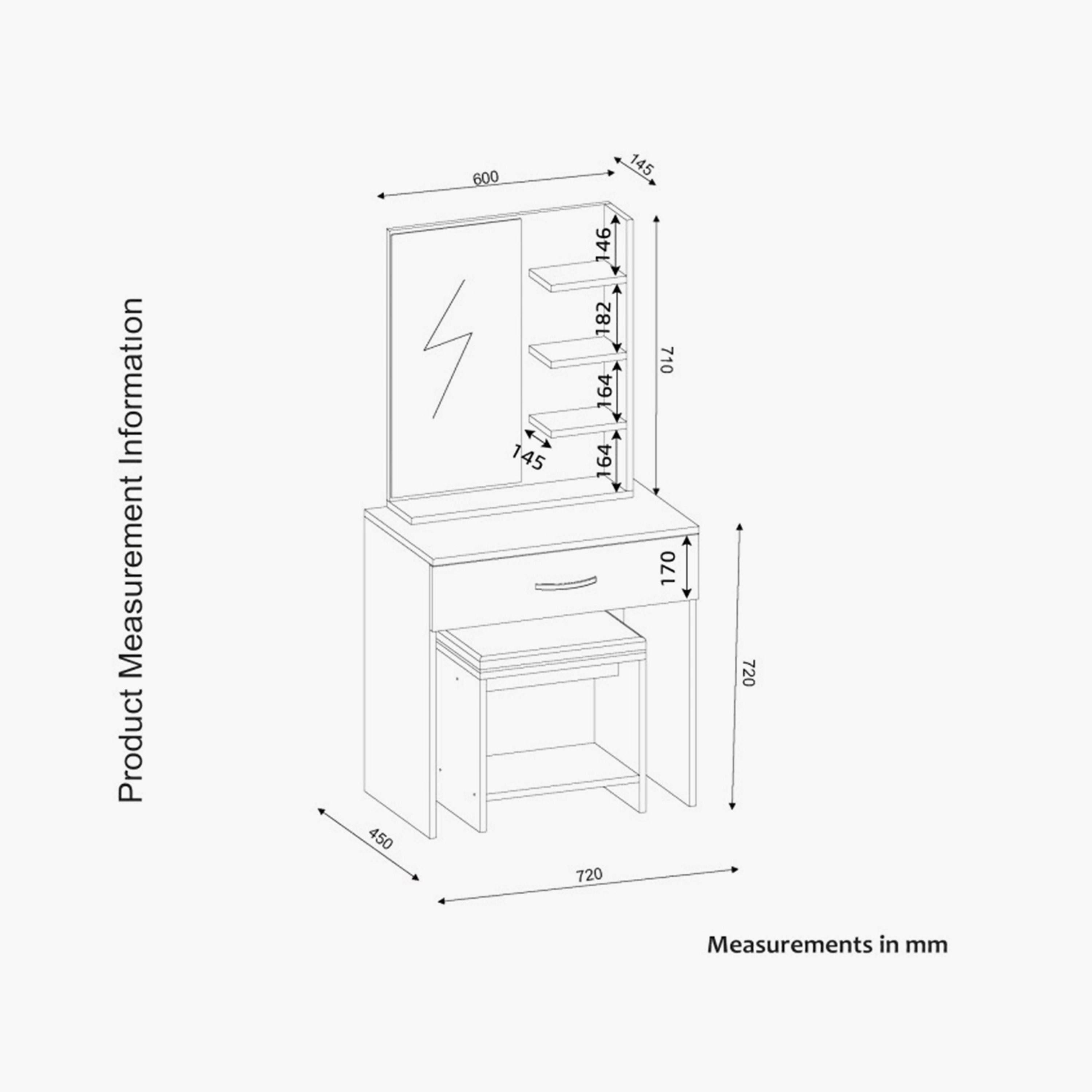 تسريحة بمرآة من موديوليكس أوليفيا-hbxfurniture-bedroom-dressersandmirrors-image-9