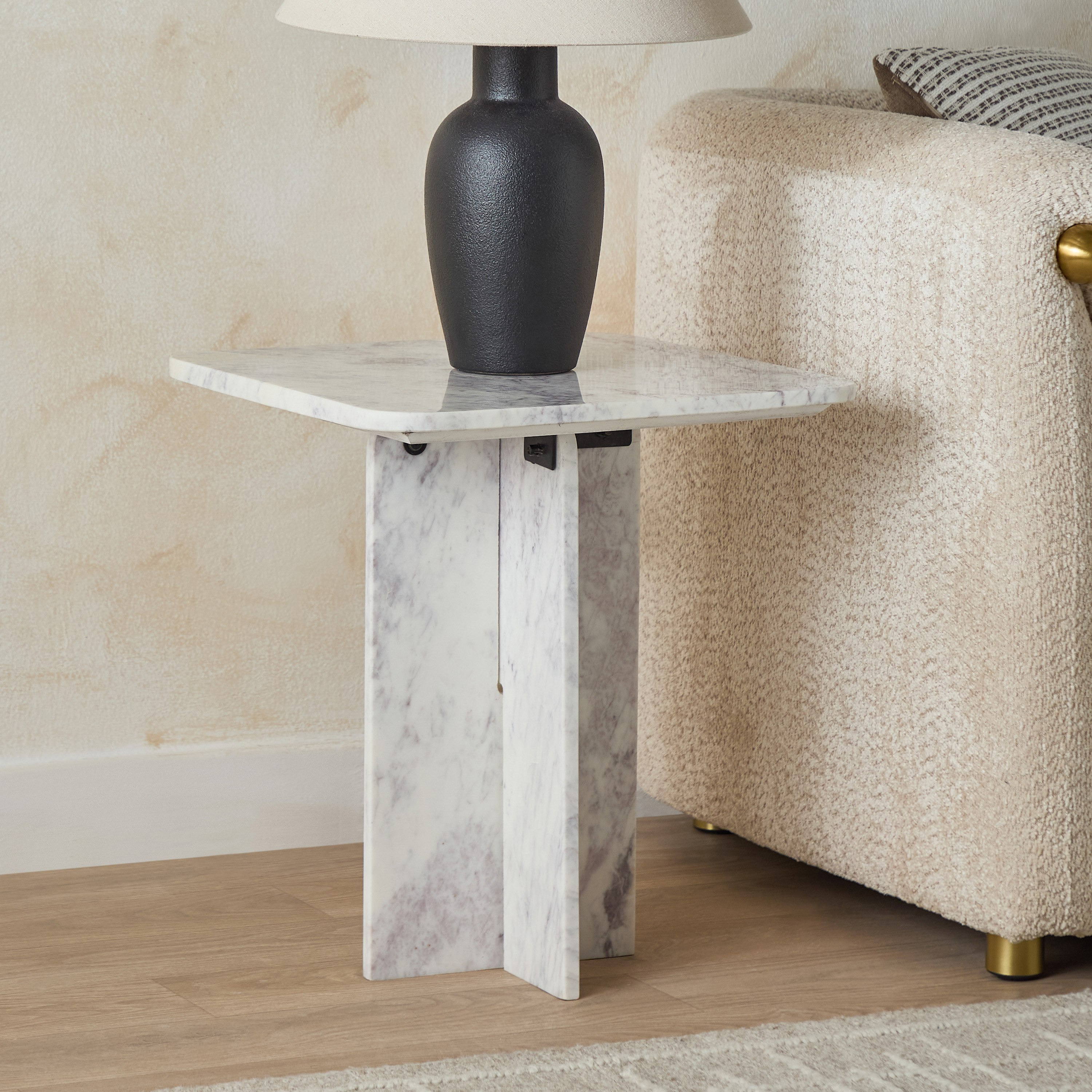 Vendra Sands Genuine Marble End Table-hbxfurniture-livingroom-endtables-image-2
