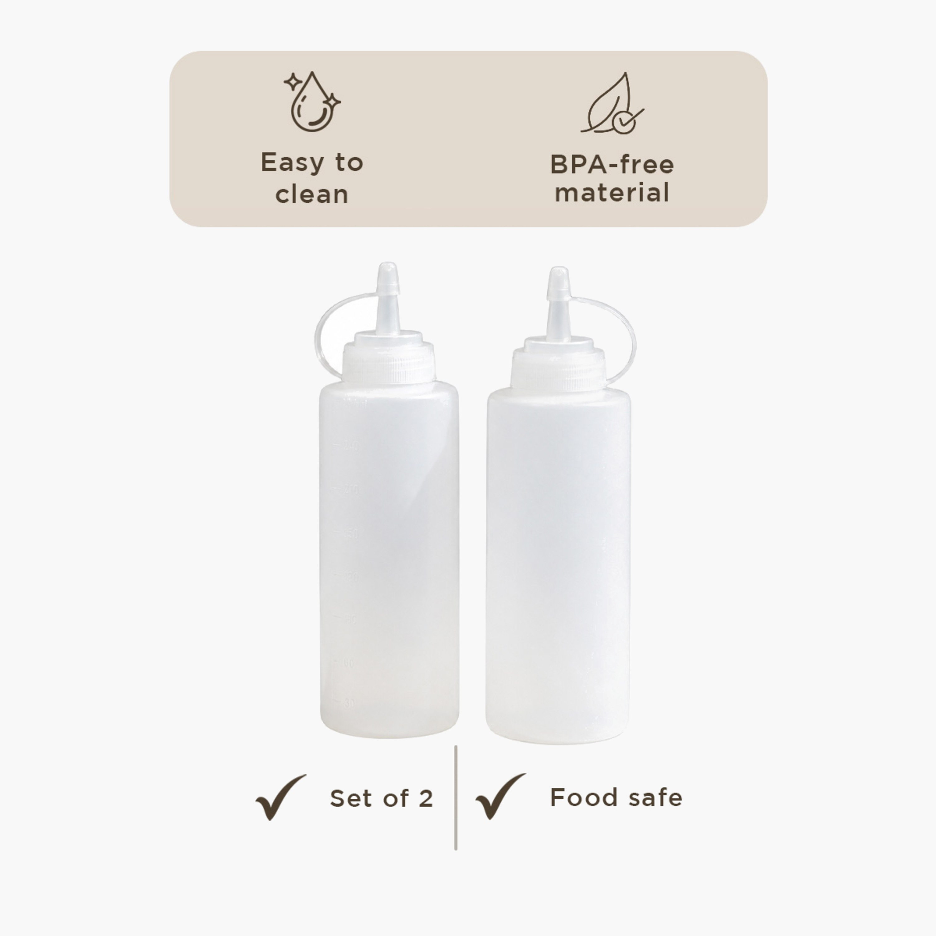 Vega 2-Piece Squeeze Sauce Bottle Set - 340 ml-hbxhomeware-hbxkitchen-image-5