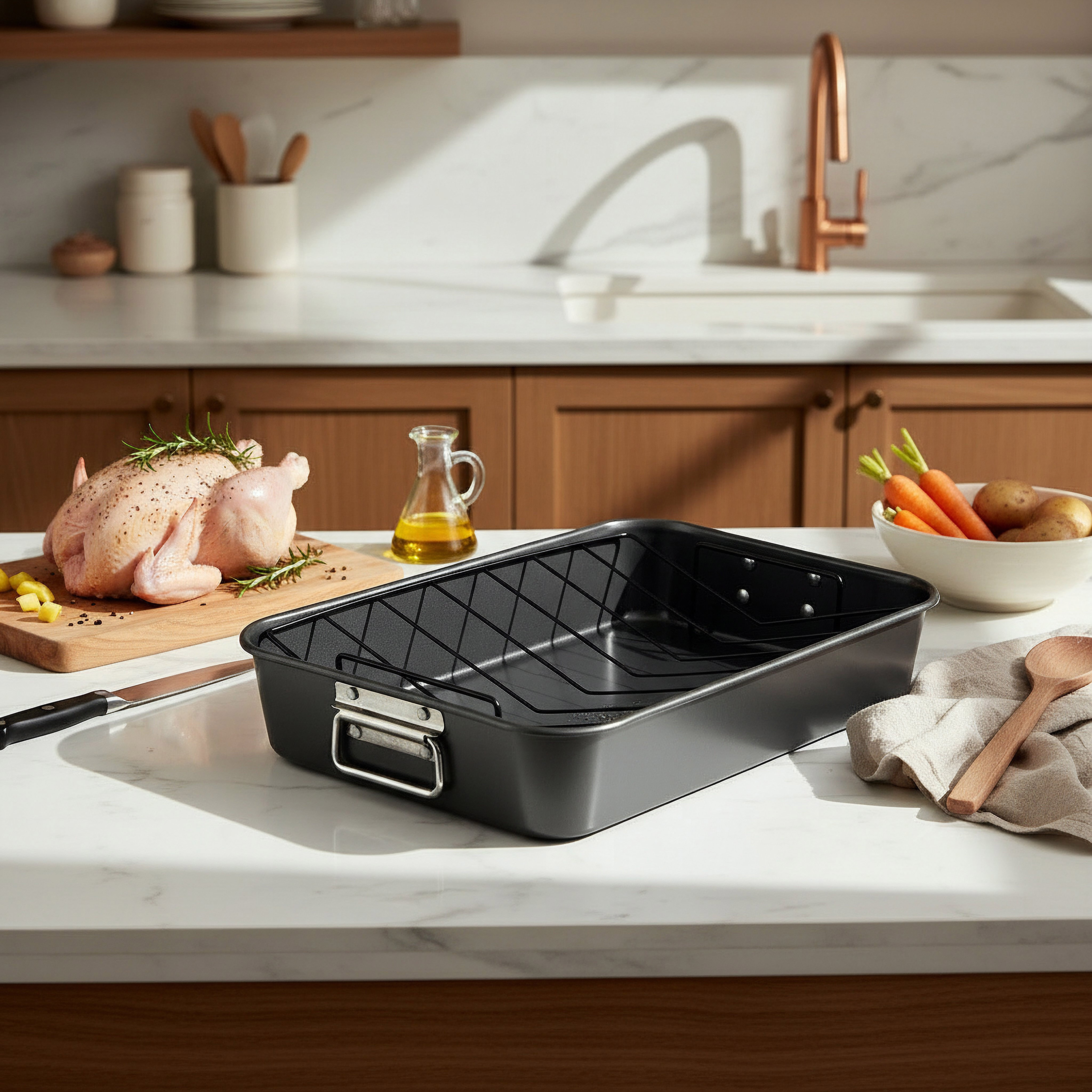 صحن تحميص كبير لرف الشواء من بيكيولوجي-hbxkitchen-bakeware-image-4