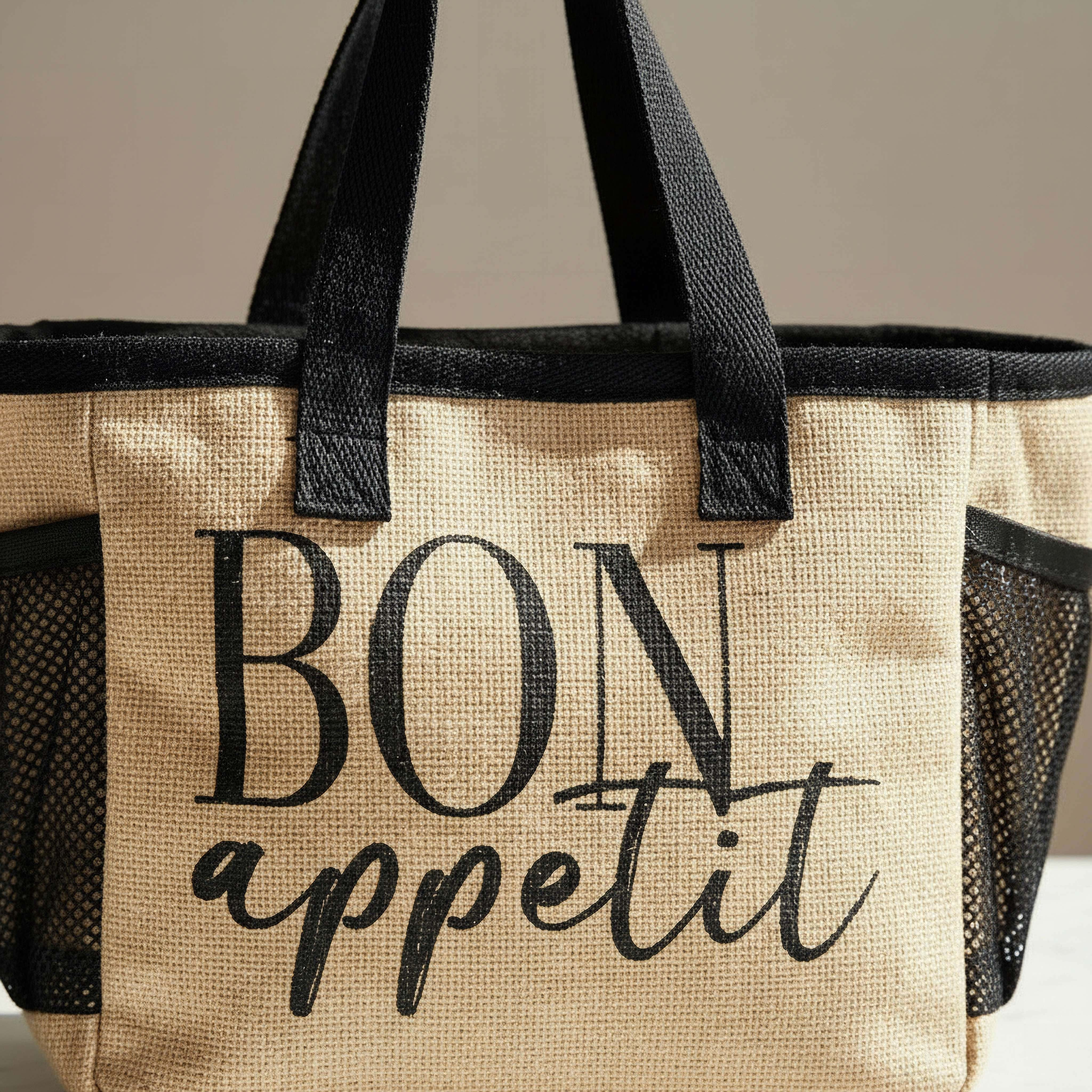 Jute Insulated Lunch Bag - 25x14x22 cm-hbxhomeware-hbxkitchen-image-3