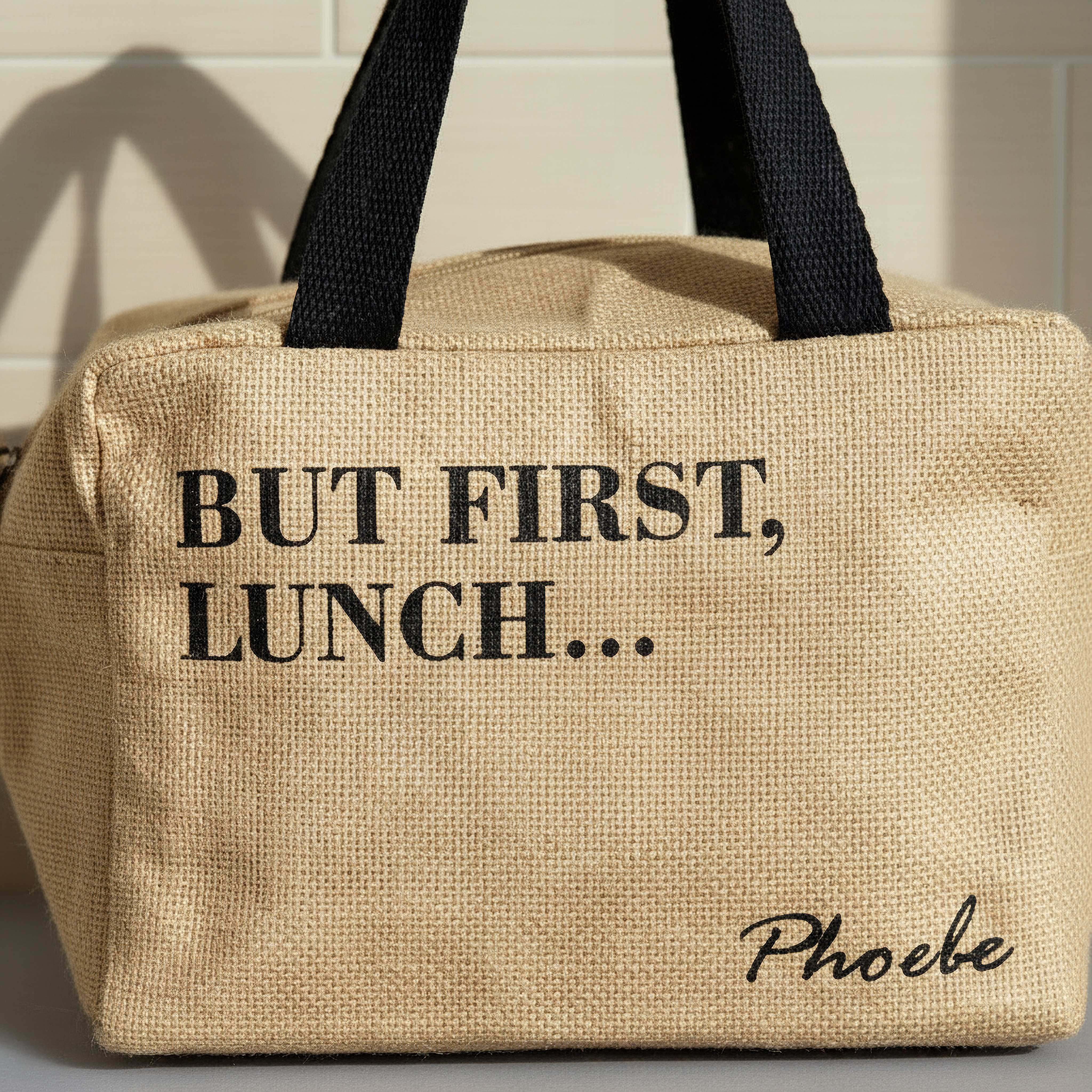 Jute Insulated Lunch Bag - 16x23x13 cm-hbxhomeware-hbxkitchen-image-2