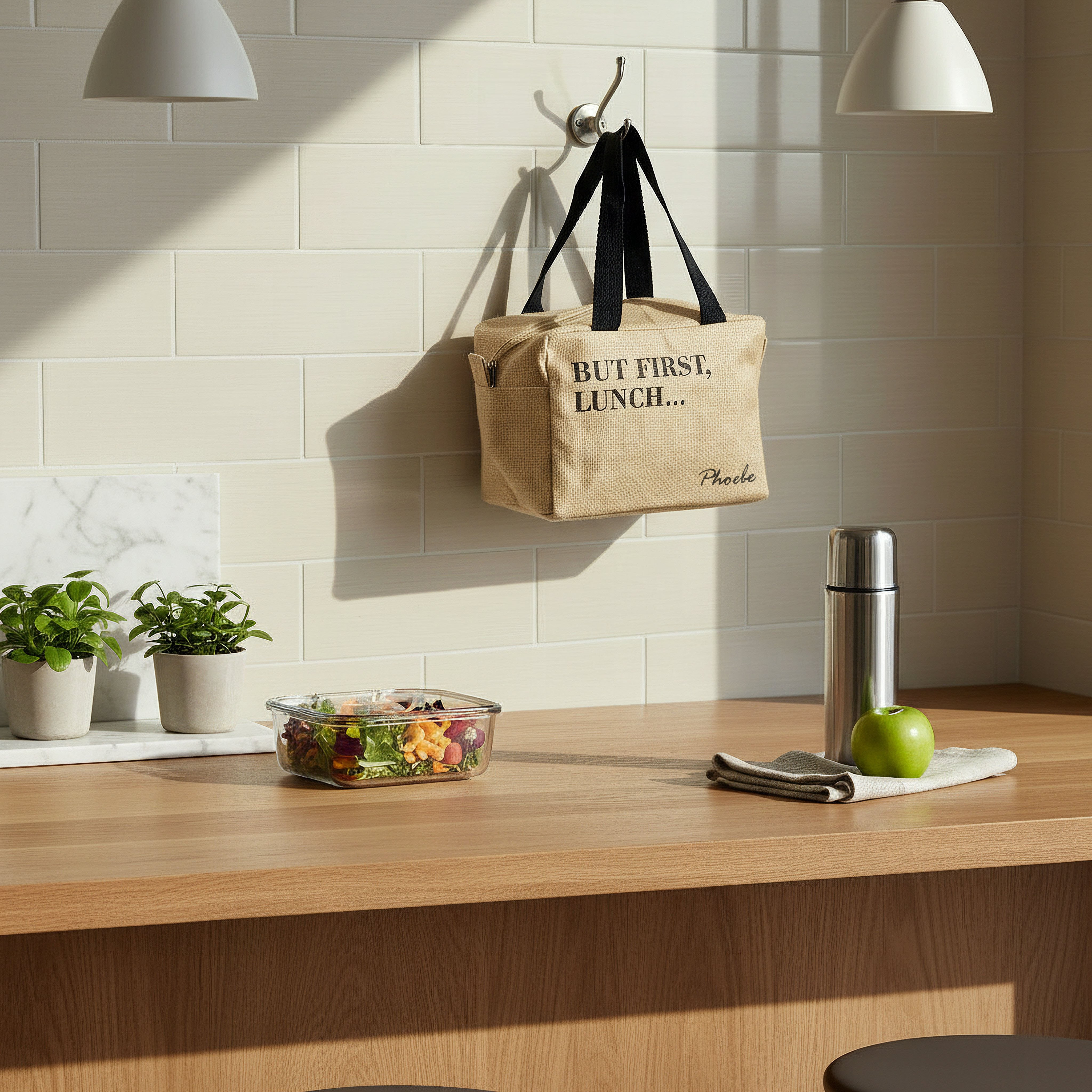Jute Insulated Lunch Bag - 16x23x13 cm-hbxhomeware-hbxkitchen-image-4
