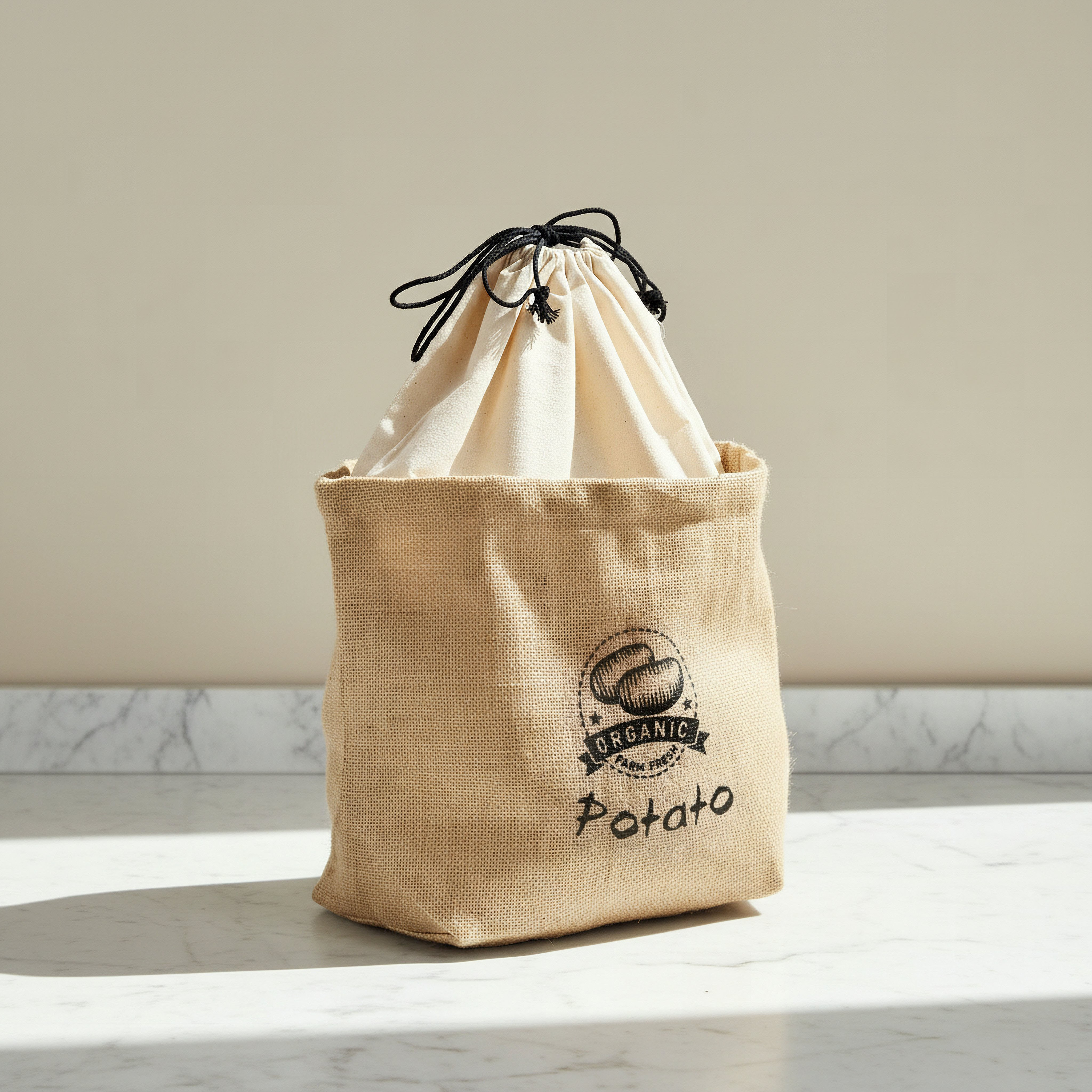 Jute Potato Bag - 25x15 cm-hbxhomeware-kitchenware-lunchbagsandboxes-image-1