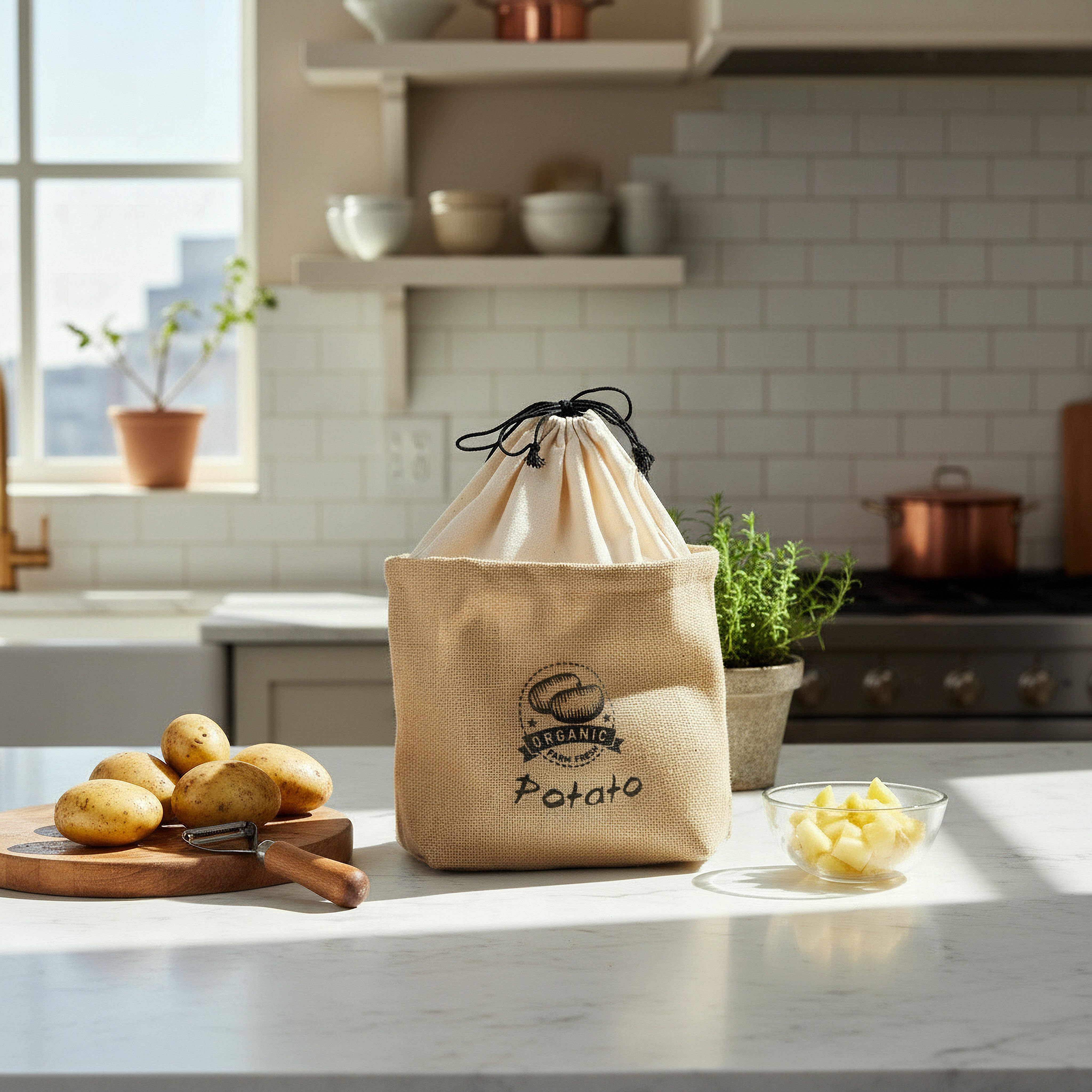 Jute Potato Bag - 25x15 cm-hbxhomeware-kitchenware-lunchbagsandboxes-image-4