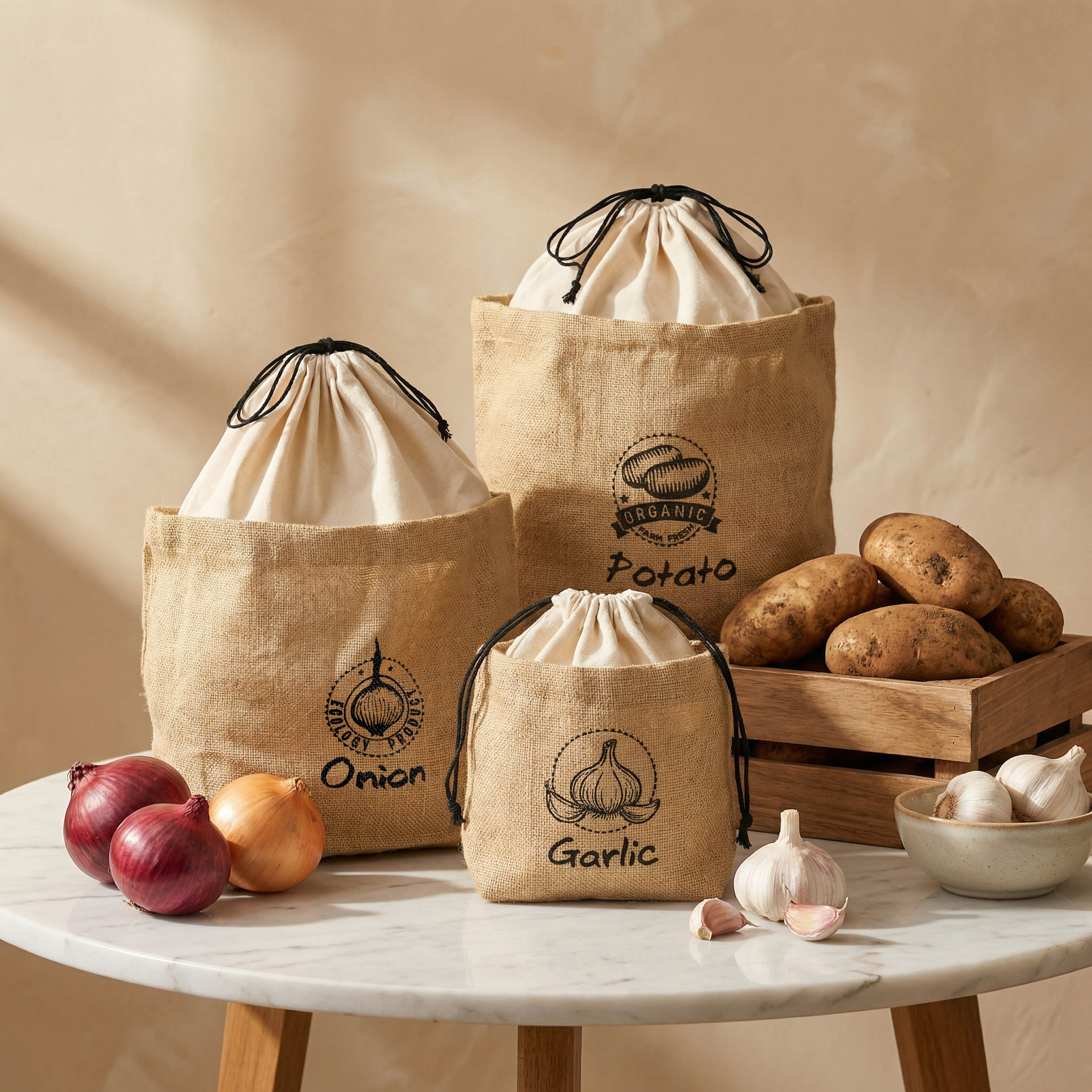 Jute Potato Bag - 25x15 cm-hbxhomeware-kitchenware-lunchbagsandboxes-image-5