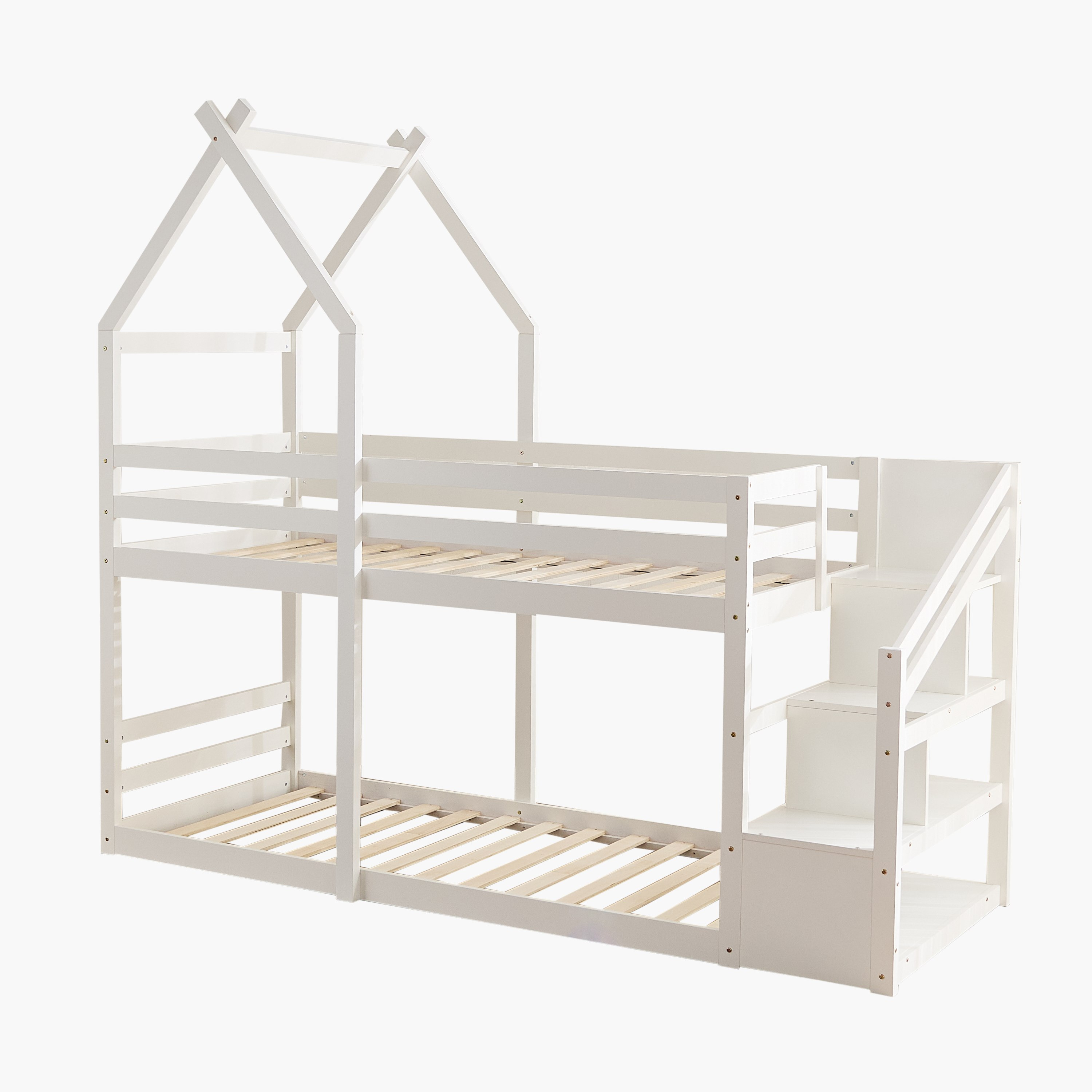 Stova Vanilla Step Single Bunk Bed with Storage - 90x200 cm-hbxkidsandyouth-bedsandbedsets-bunkbeds-single-image-10