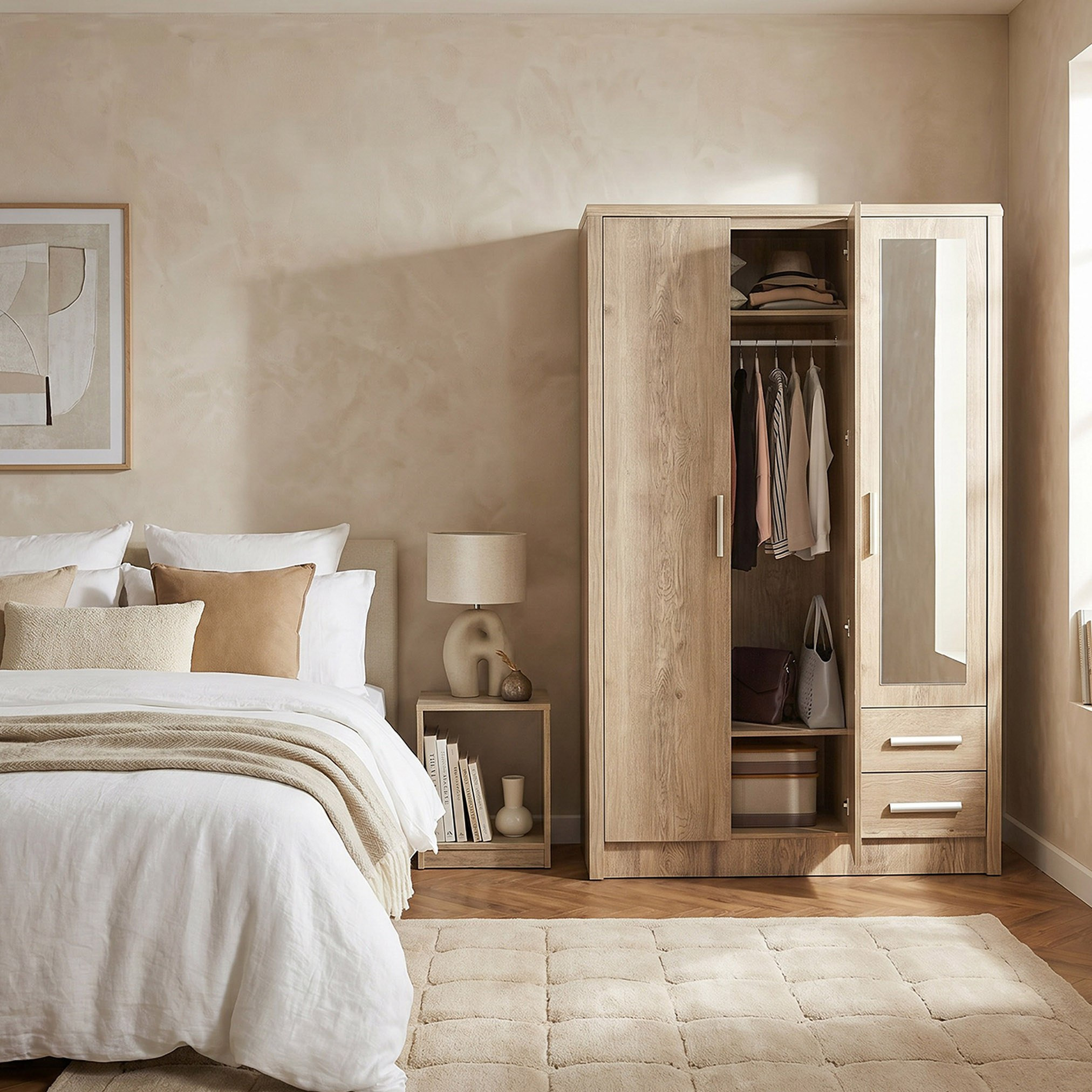 Curvy NXT 3-Door Wardrobe with Mirror-hbxfurniture-wardrobes-image-7