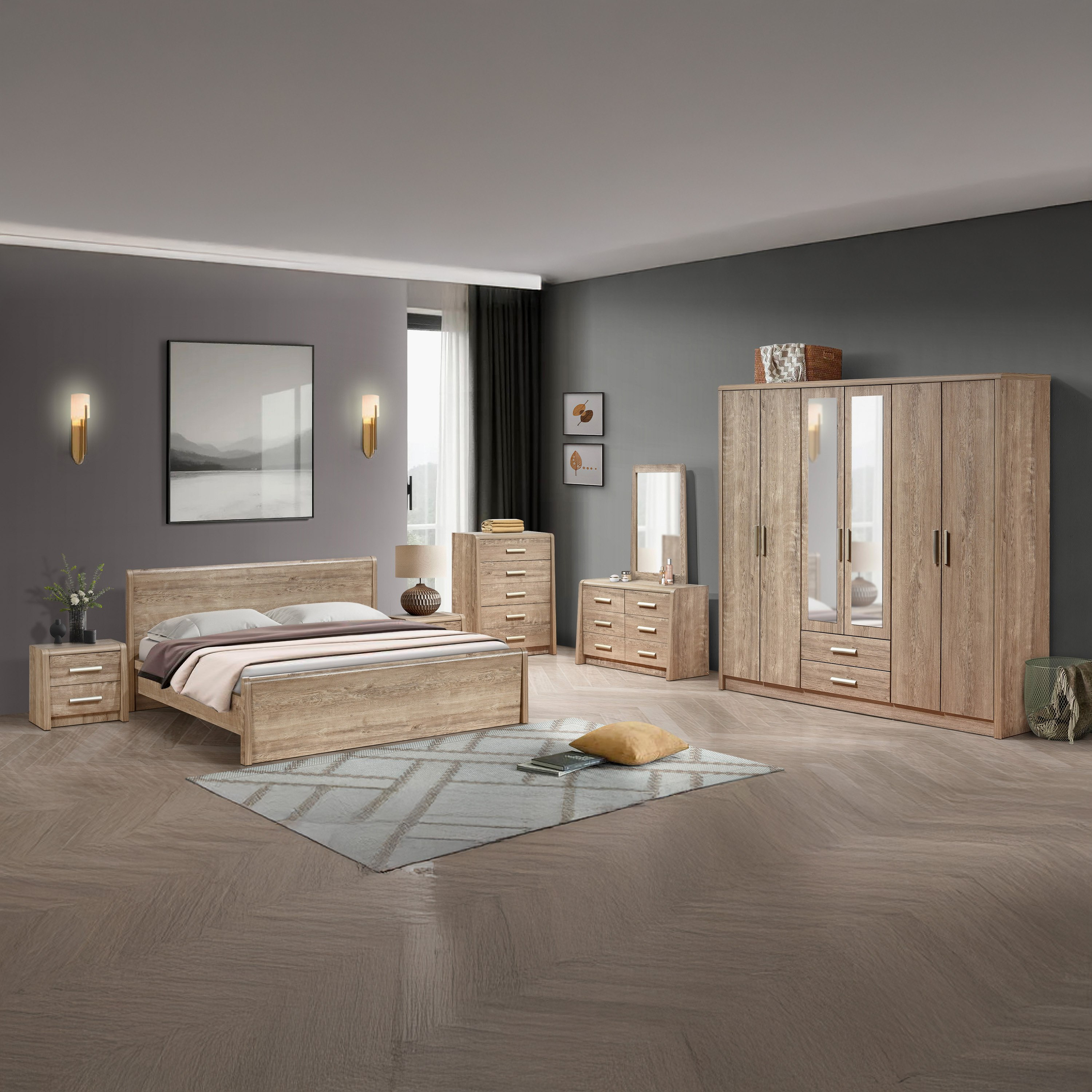 Curvy NXT 6-Door Wardrobe with 2 Drawers-hbxfurniture-wardrobes-image-9