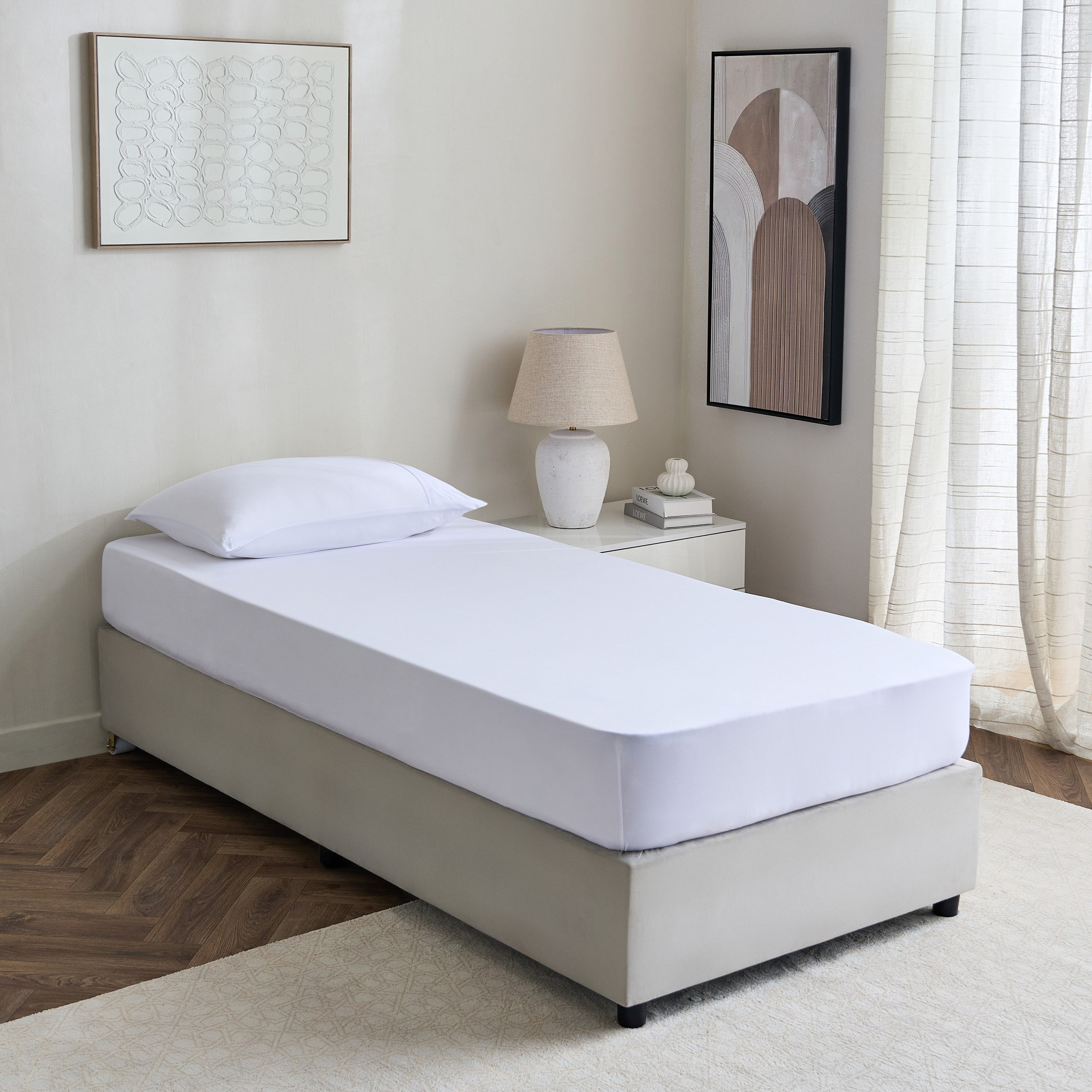 Ferum Microfiber Single Fitted Sheet - 90x200+36 cm-hbxhomeware-hbxbedroom-image-7