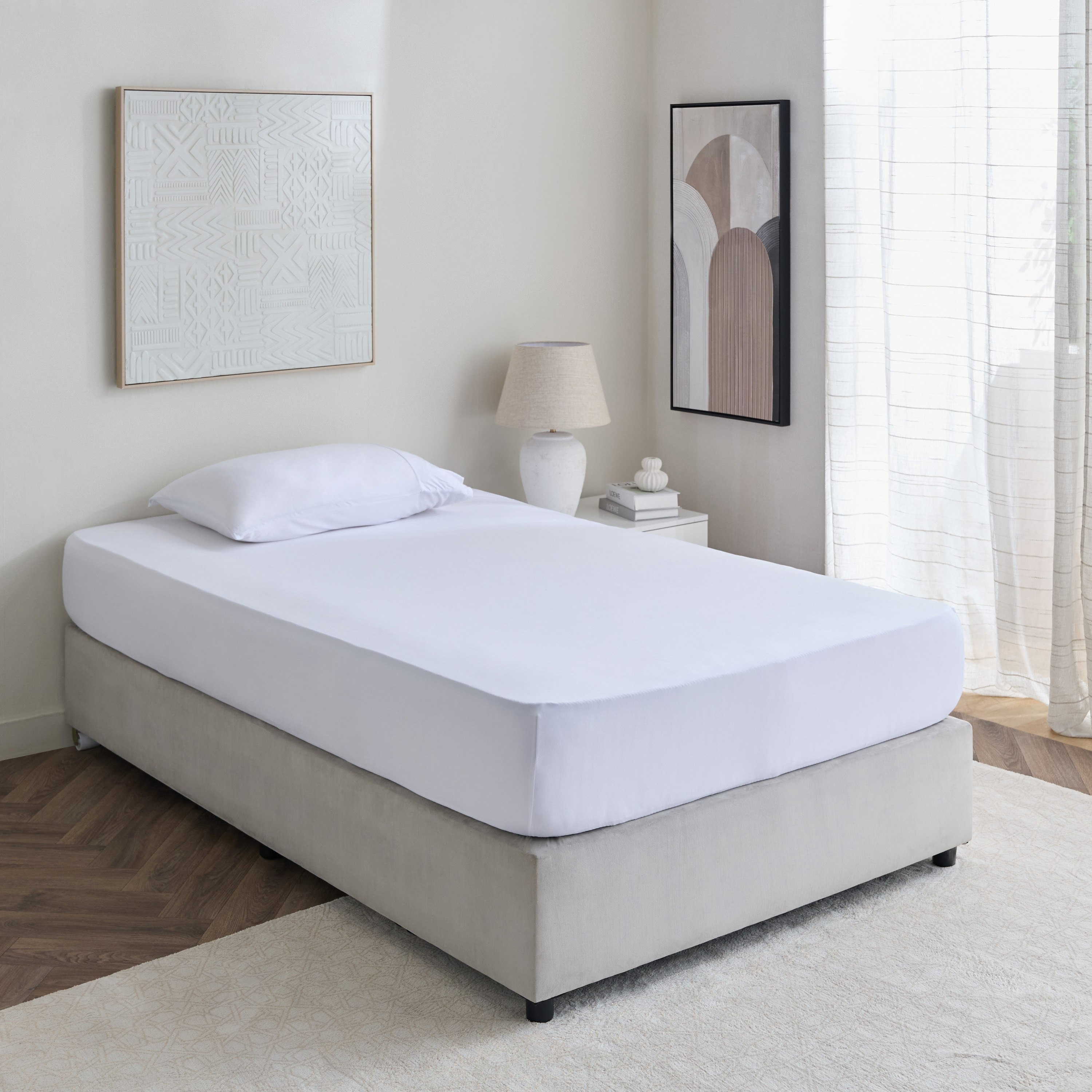 Ferum Microfiber Twin Fitted Sheet - 120x200+36 cm-hbxhomeware-hbxbedroom-image-7