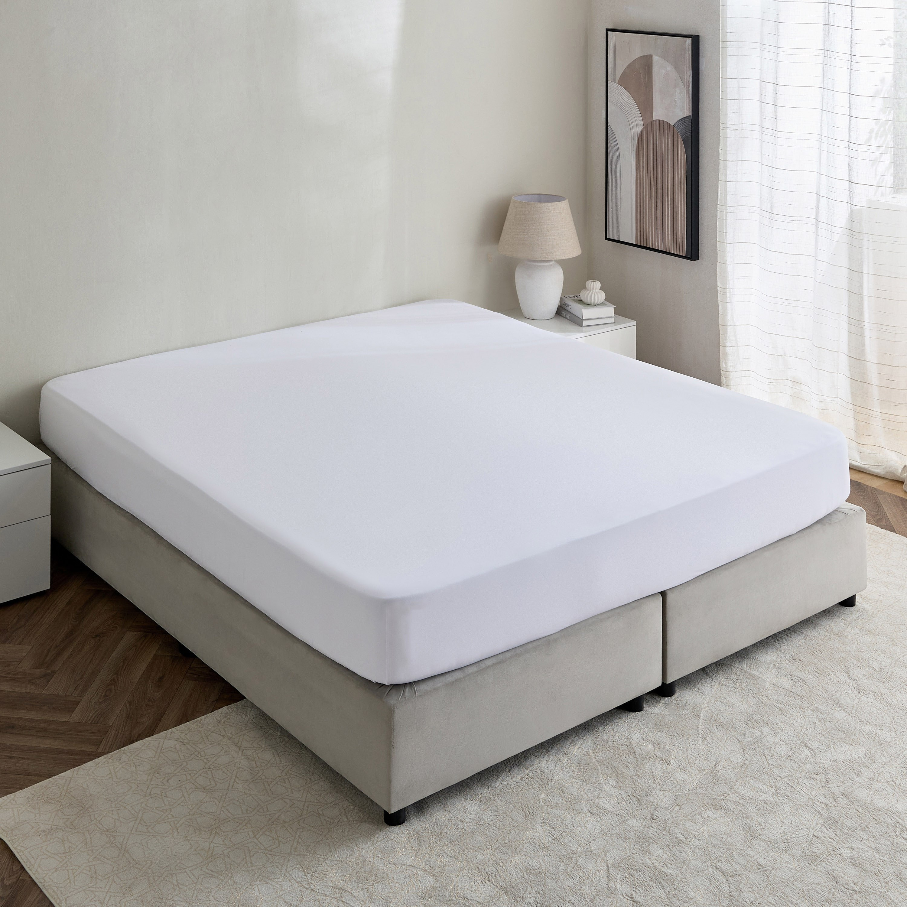 Ferum Microfiber King Fitted Sheet - 180x200+36 cm-hbxhomeware-hbxbedroom-image-2
