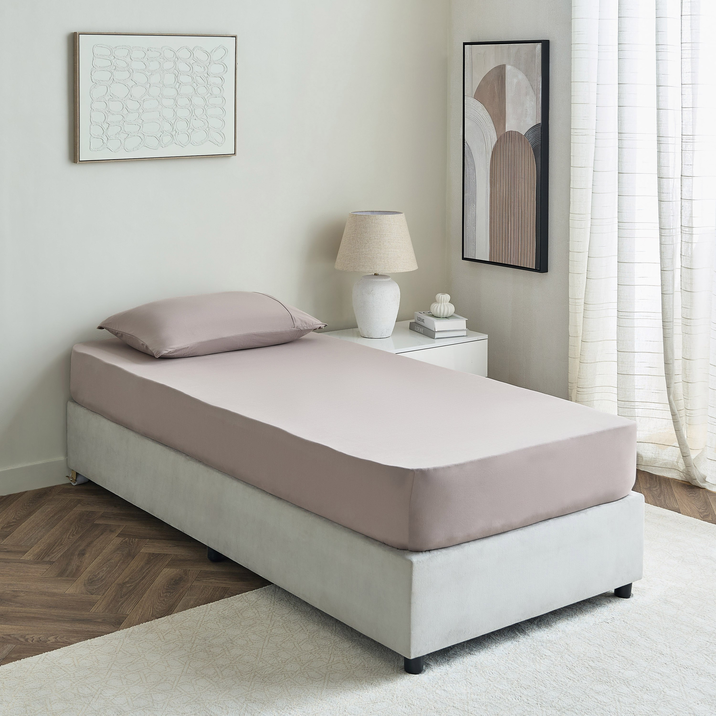 Ferum Microfiber Single Fitted Sheet - 90x200+36 cm-hbxhomeware-bedding-fittedsheets-image-7