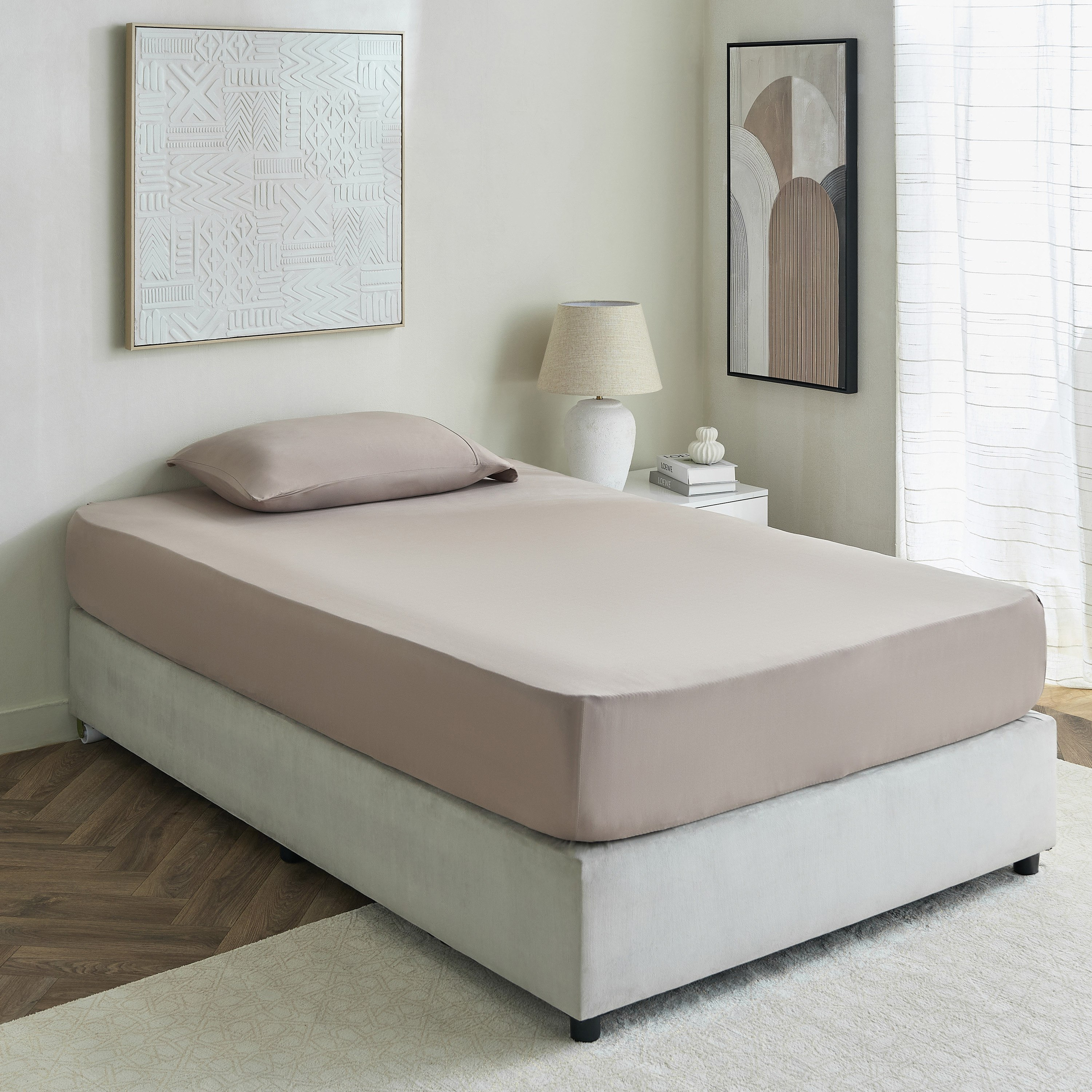 Ferum Microfiber Twin Fitted Sheet - 120x200+36 cm-hbxhomeware-hbxbedroom-image-7