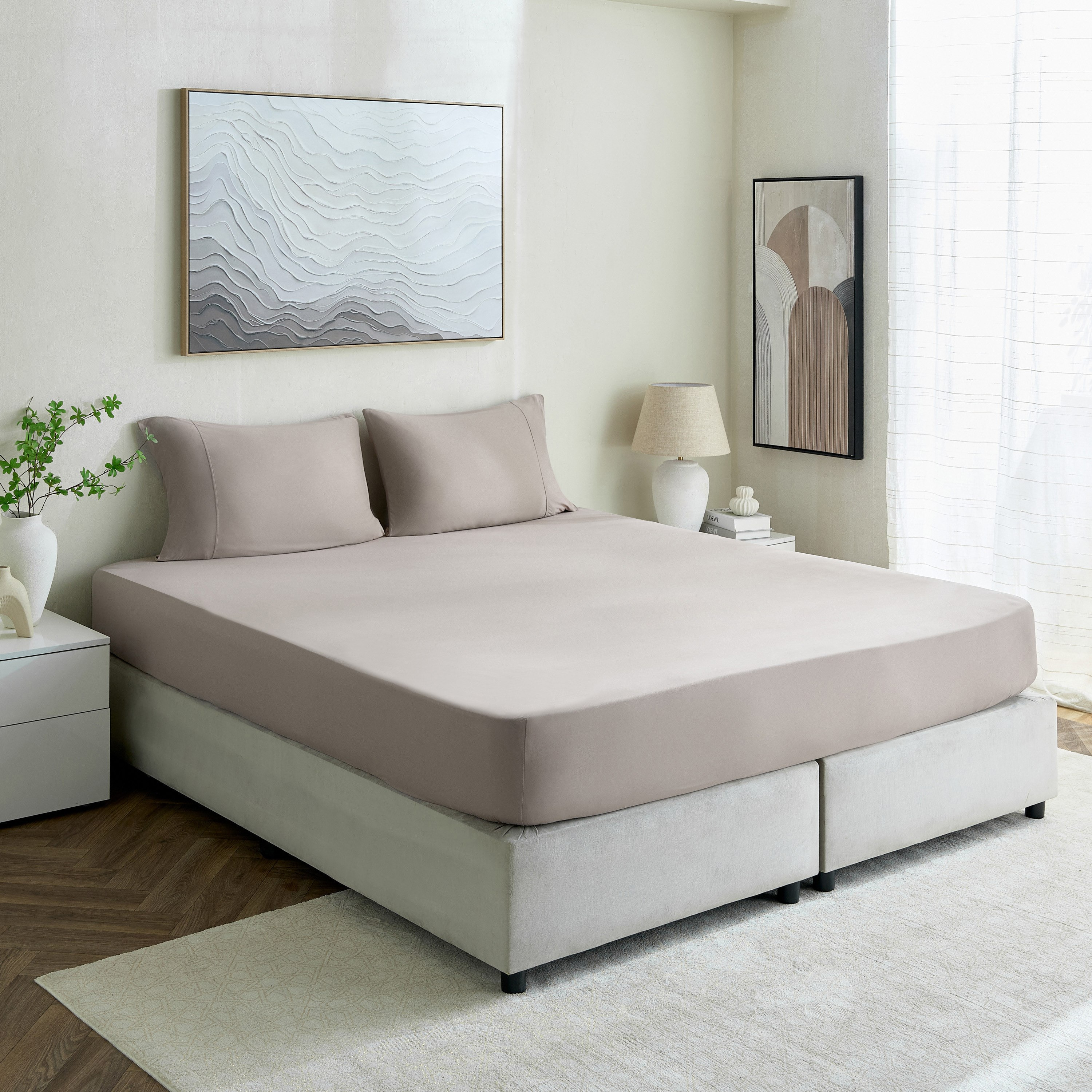 Ferum Microfiber Queen Fitted Sheet - 150x200+36 cm-hbxhomeware-hbxbedroom-image-6