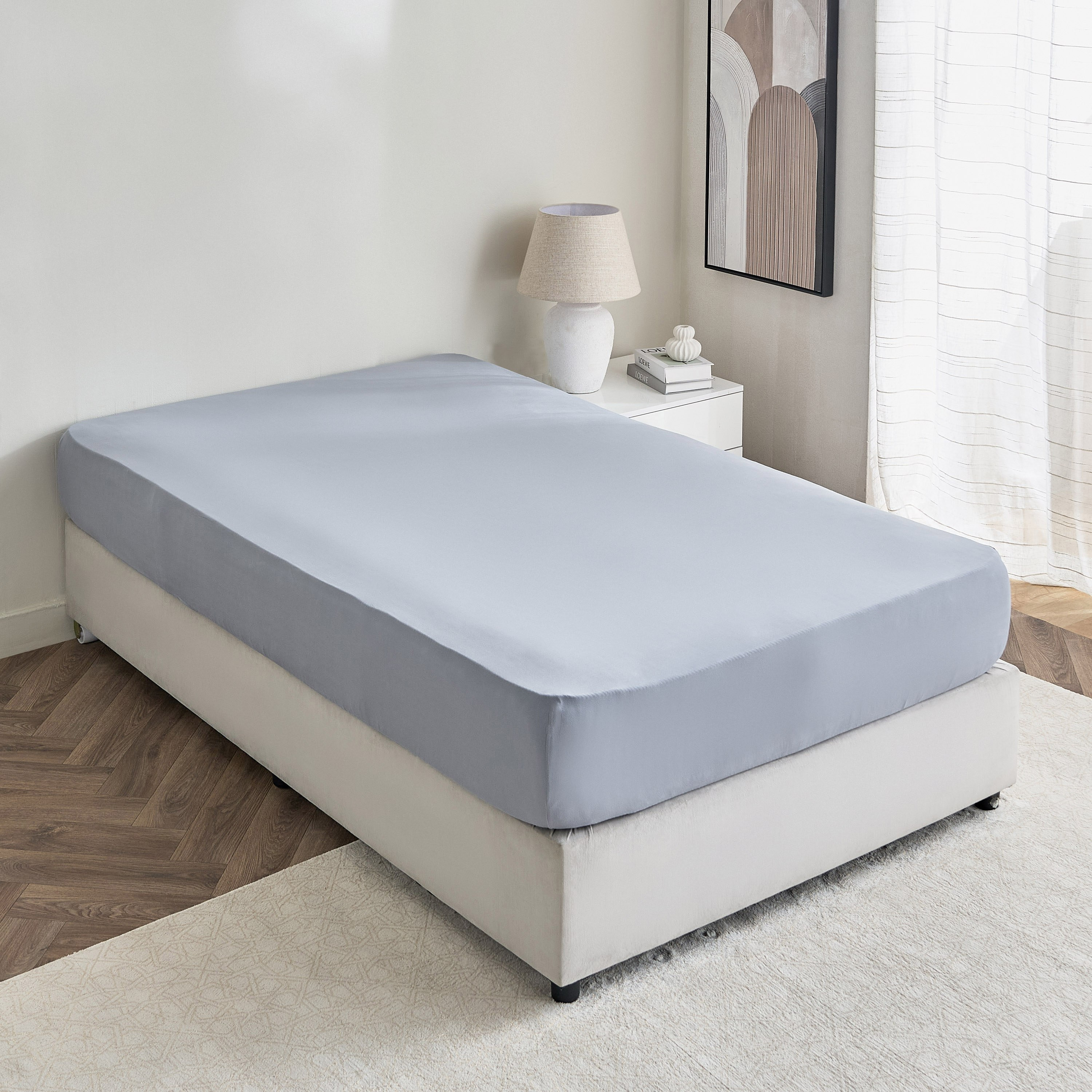 Ferum Microfiber Twin Fitted Sheet - 120x200+36 cm-hbxhomeware-hbxbedroom-image-2