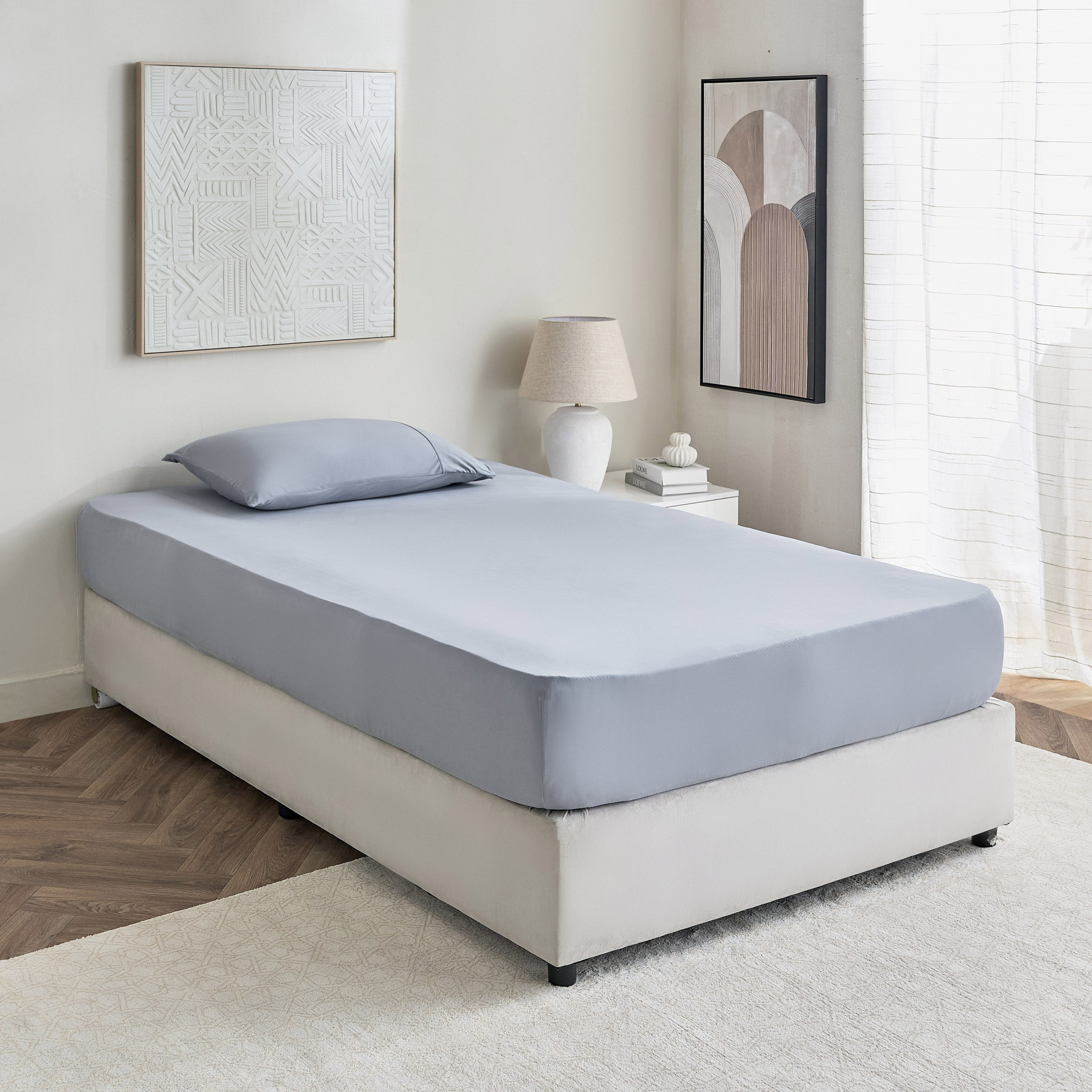 Ferum Microfiber Twin Fitted Sheet - 120x200+36 cm-hbxhomeware-hbxbedroom-image-7