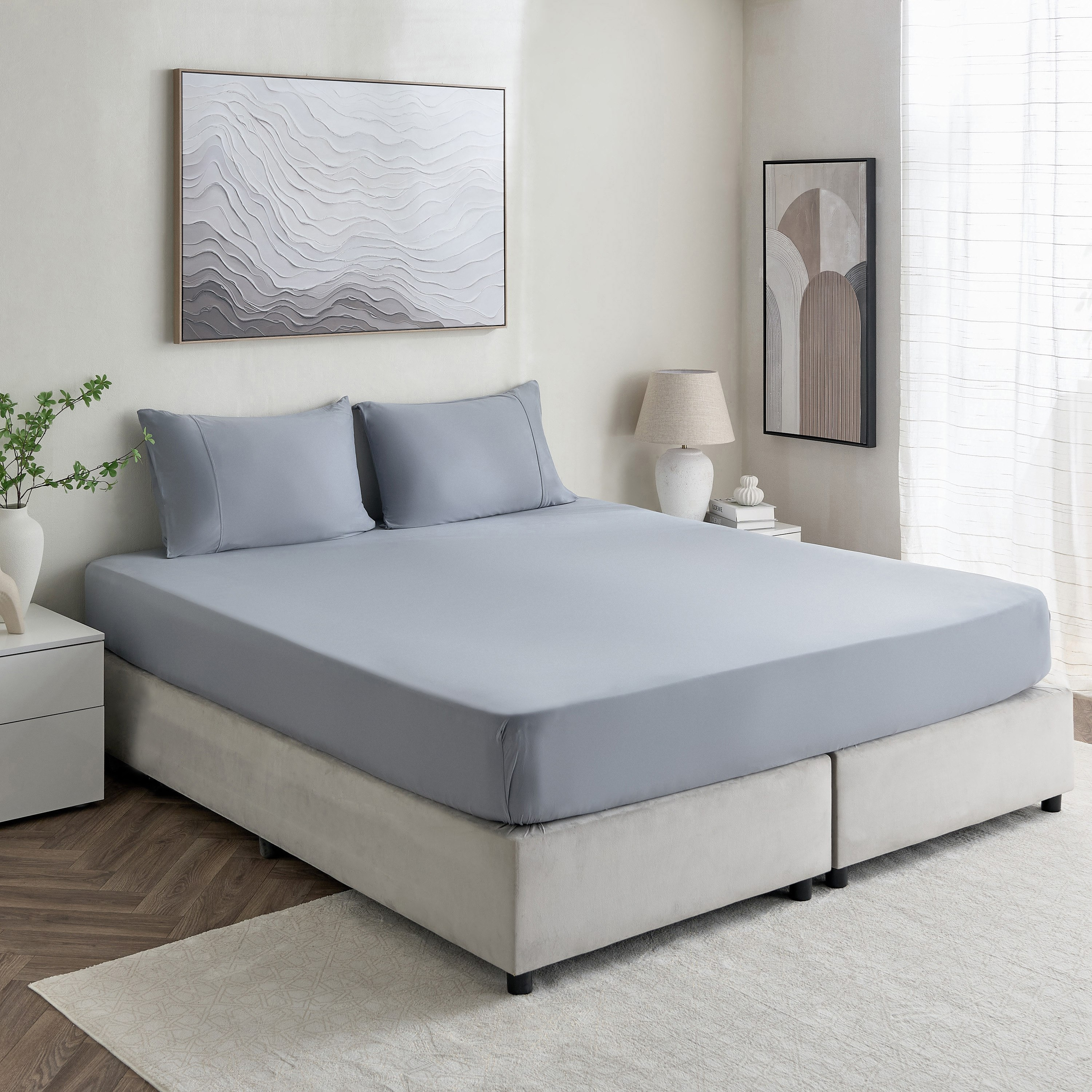 Ferum Microfiber Queen Fitted Sheet - 150x200+36 cm-hbxhomeware-hbxbedroom-image-7