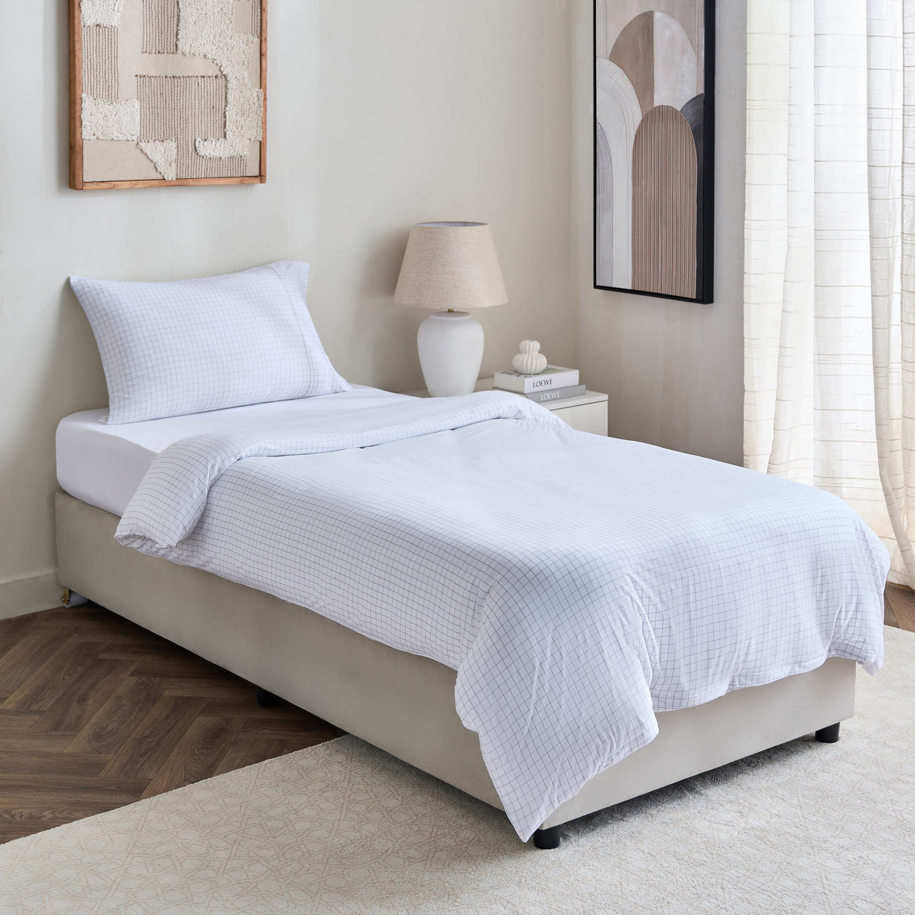 Ferum 2-Piece Microfiber Stripe Single Duvet Quilt Cover Set - 135x200 cm-hbxhomeware-hbxdecorandfurnishings-image-8
