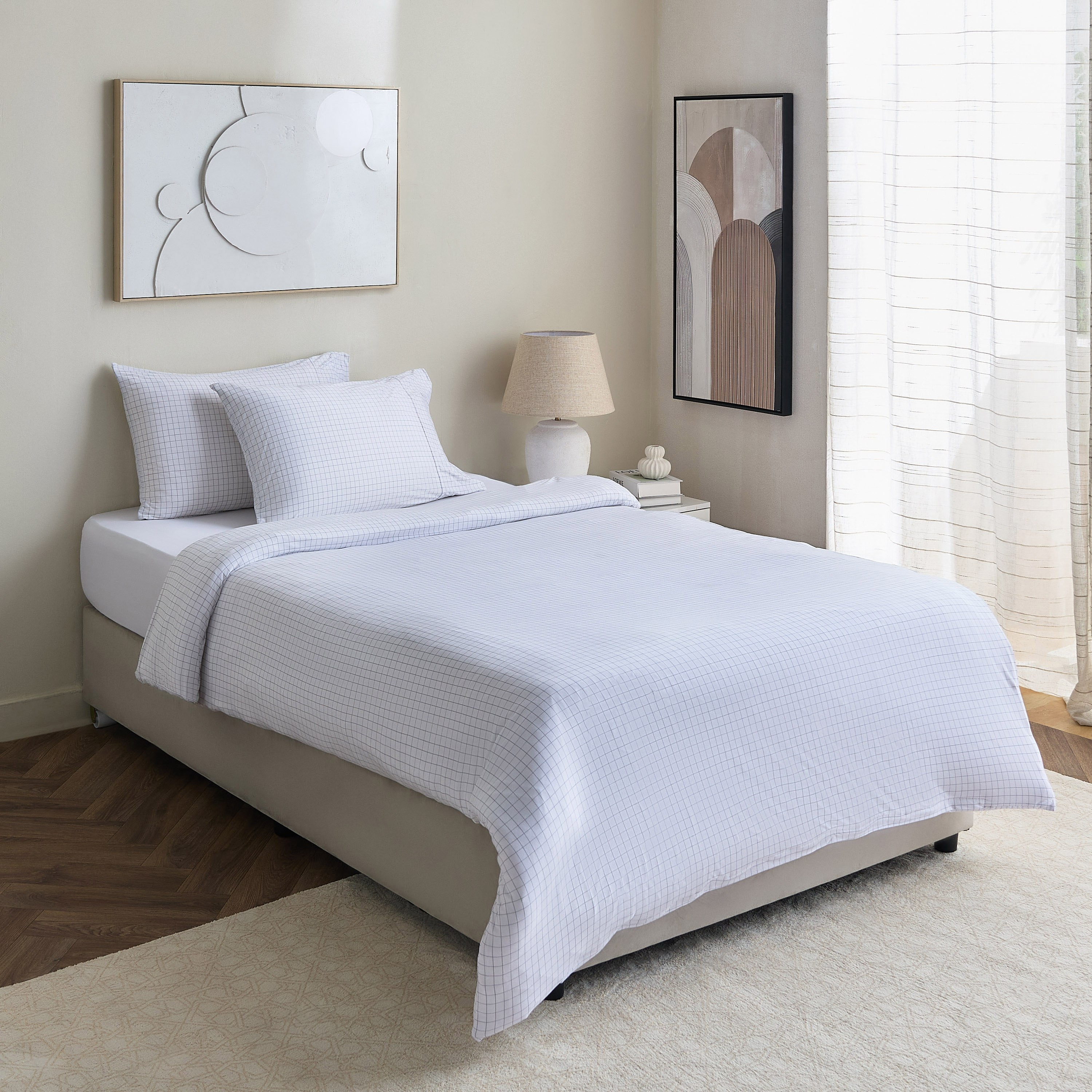 Ferum 3-Piece Microfiber Twin Duvet Quilt Cover Set - 150x220 cm-hbxhomeware-hbxdecorandfurnishings-image-8