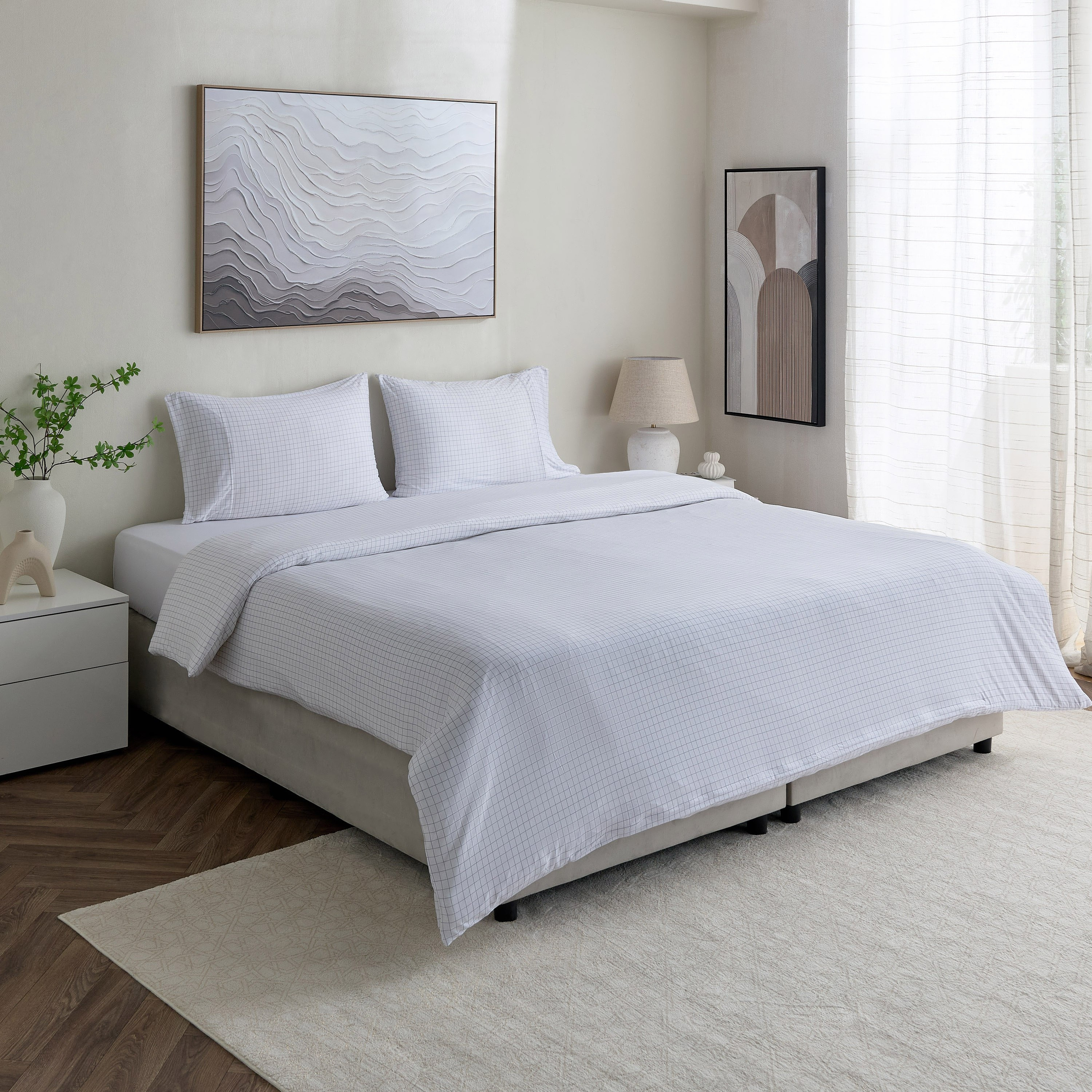Ferum 3-Piece Microfiber Queen King Duvet Cover Set - 220x220 cm-hbxhomeware-hbxdecorandfurnishings-image-5
