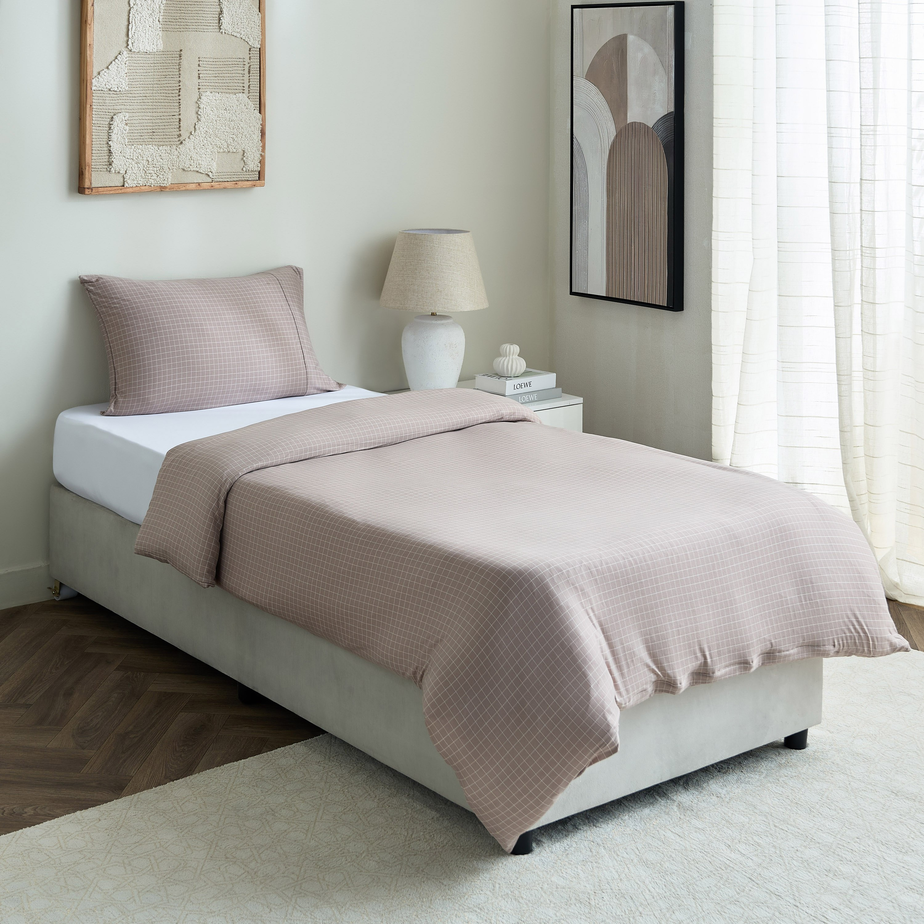 Ferum 2-Piece Microfiber Single Duvet Quilt Cover Set - 135x200 cm-hbxhomeware-hbxdecorandfurnishings-image-8