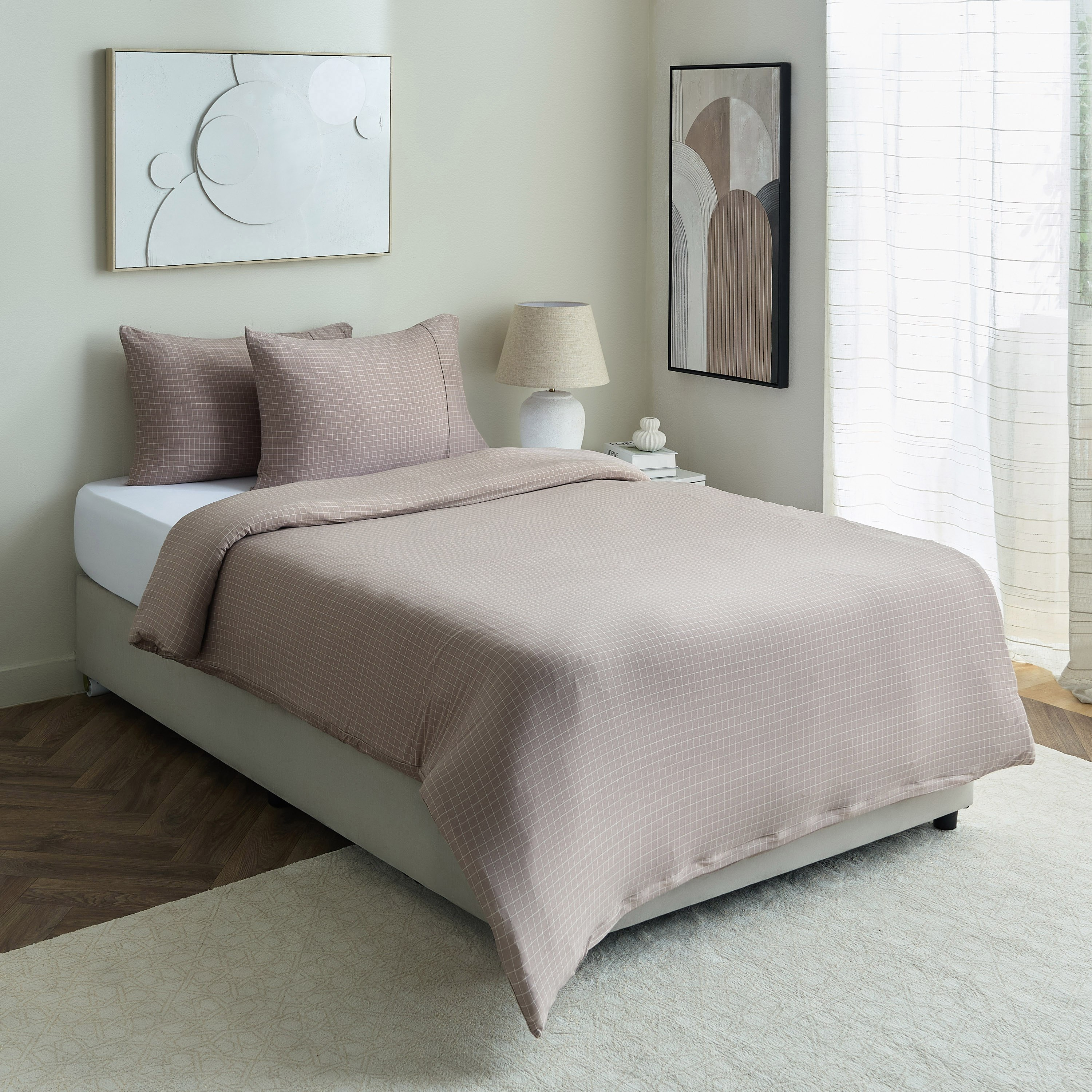 Ferum 3-Piece Microfiber Stripe Twin Duvet Quilt Cover Set - 150x220 cm-hbxhomeware-bedding-duvetcovers-image-8