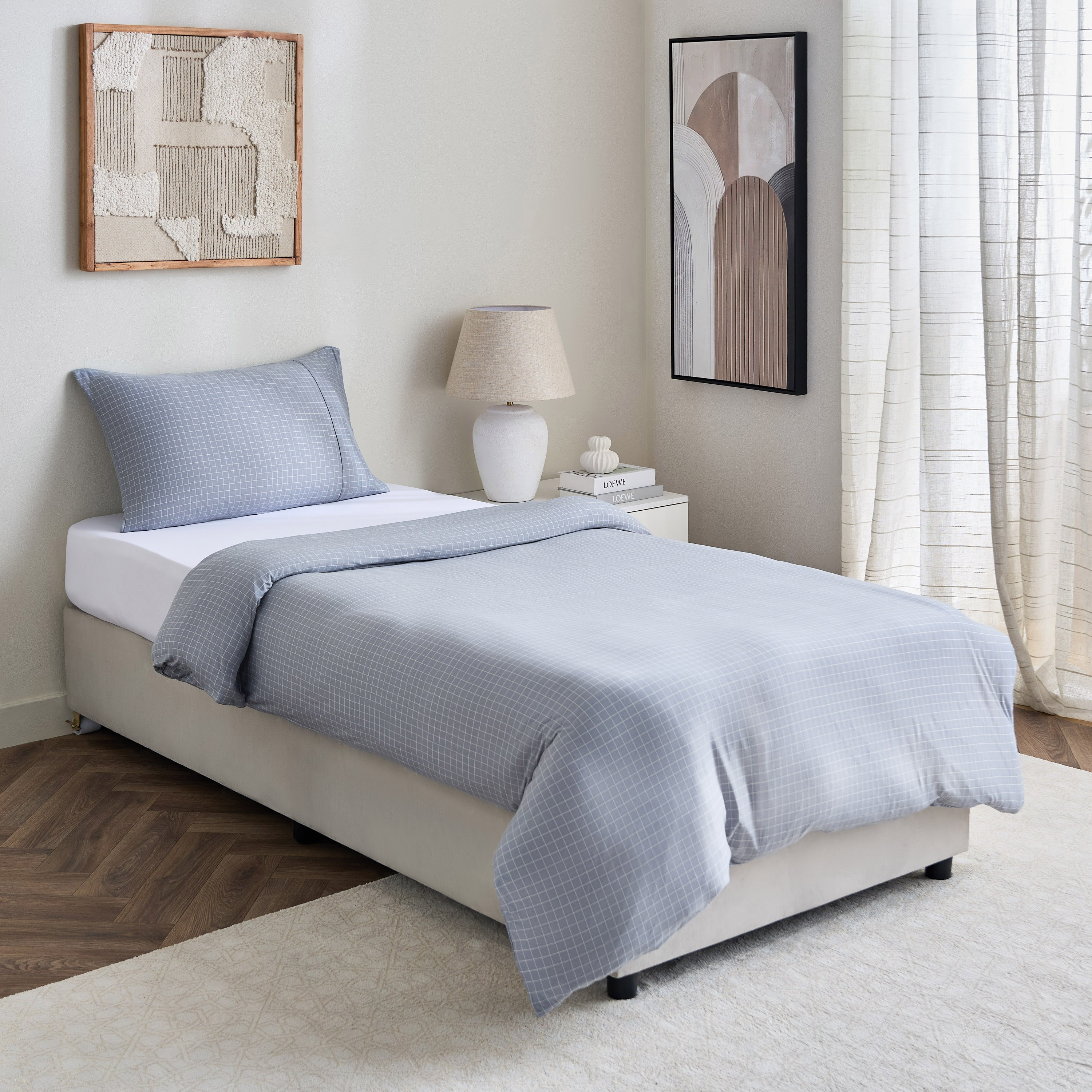 Ferum 2-Piece Microfiber Single Duvet Quilt Cover Set - 135x200 cm-hbxhomeware-hbxdecorandfurnishings-image-8