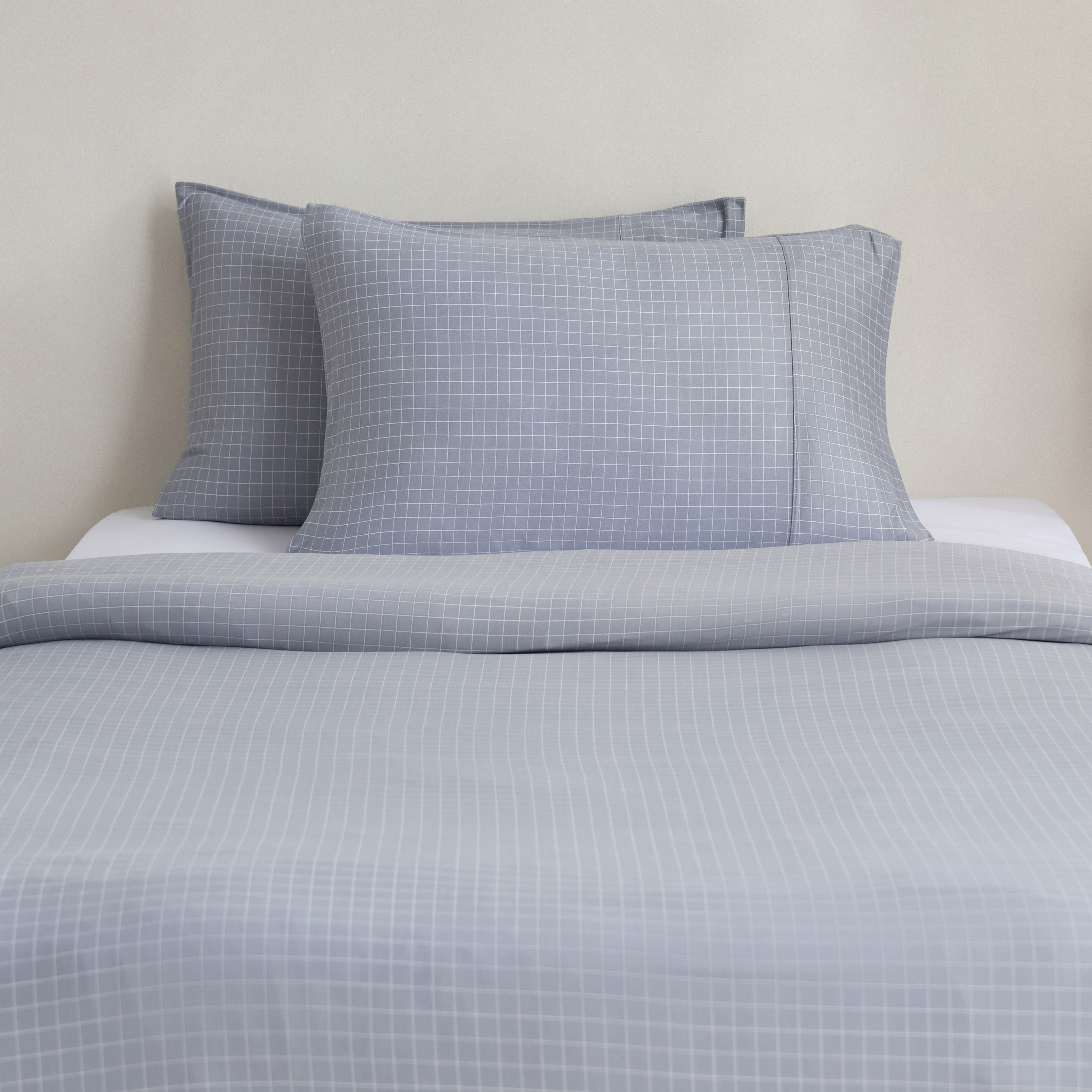 Ferum 3-Piece Microfiber Stripe Twin Duvet Quilt Cover Set - 150x220 cm-hbxhomeware-hbxdecorandfurnishings-image-2