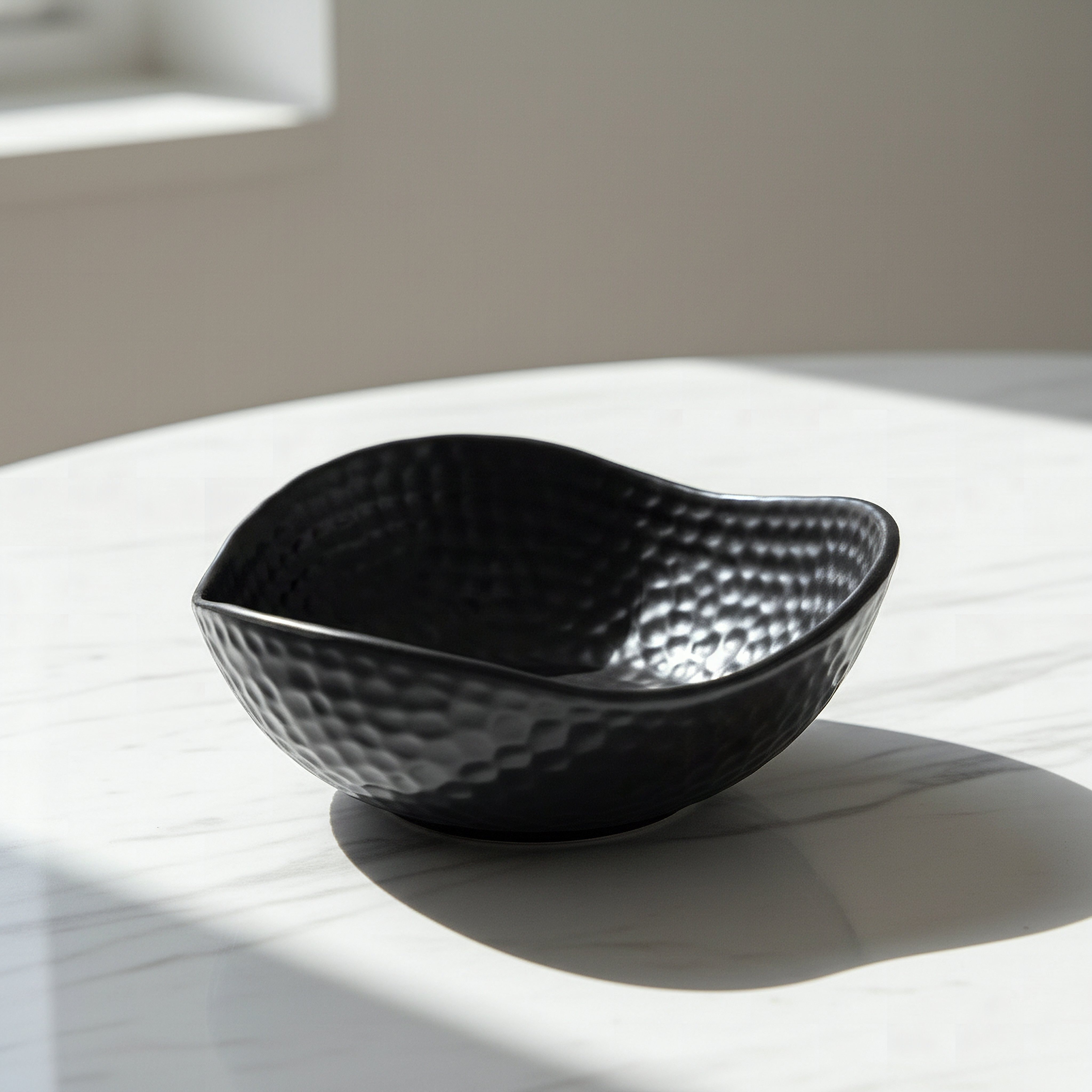 Sansa Duke Ceramic Hammered Finish Bowl - 24x23x8 cm-hbxdecorandfurnishings-homeaccessories-bowls-image-1