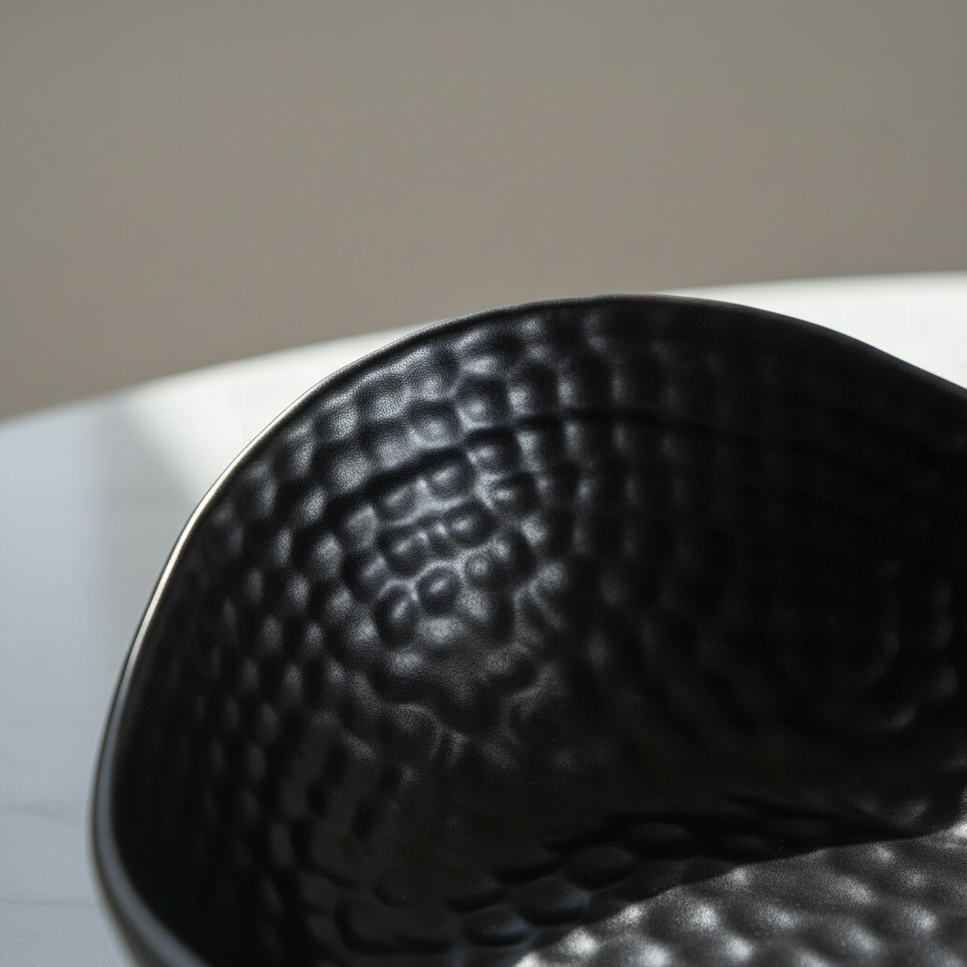Sansa Duke Ceramic Hammered Finish Bowl - 24x23x8 cm-hbxdecorandfurnishings-homeaccessories-bowls-image-3