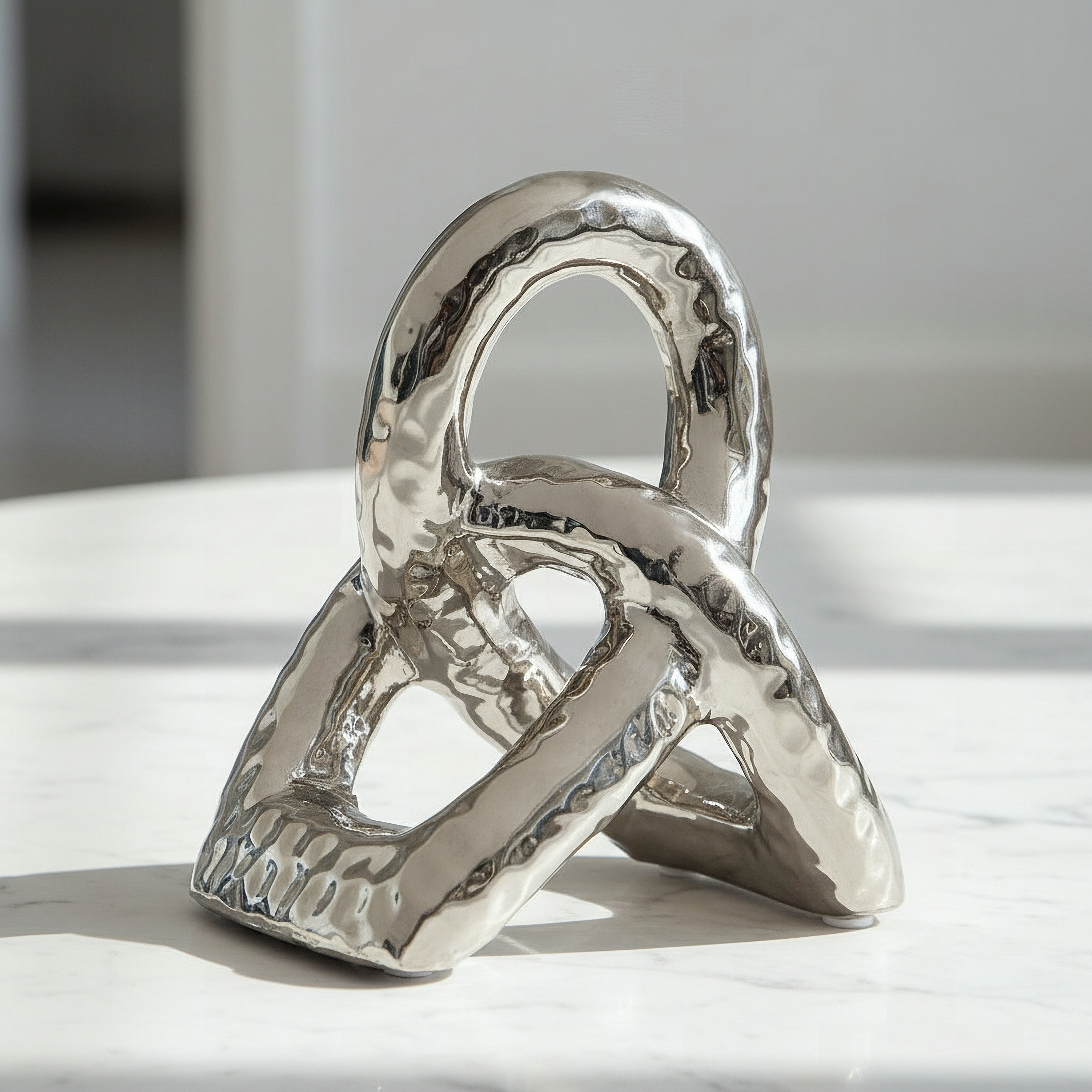 Aurum Sansa Duke Ceramic Knot Table Decorative Accent - 13x9.5x14.7 cm-hbxhomeware-homedecor-figurinesandornaments-image-1