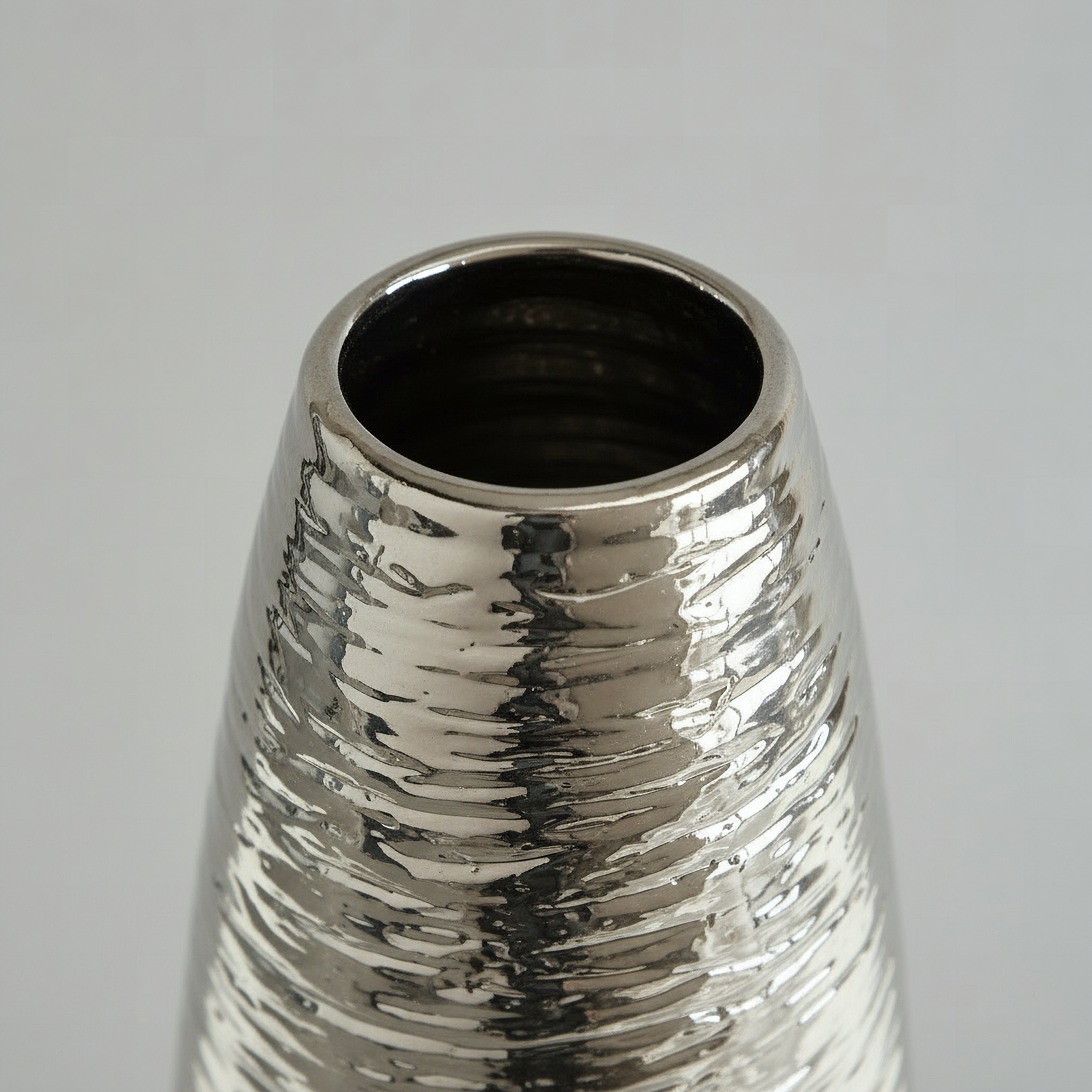 Aurum Sansa Duke Ceramic Textured Vase - 13x13x43.5 cm-hbxbedroom-decorandaccessories-vases-image-2