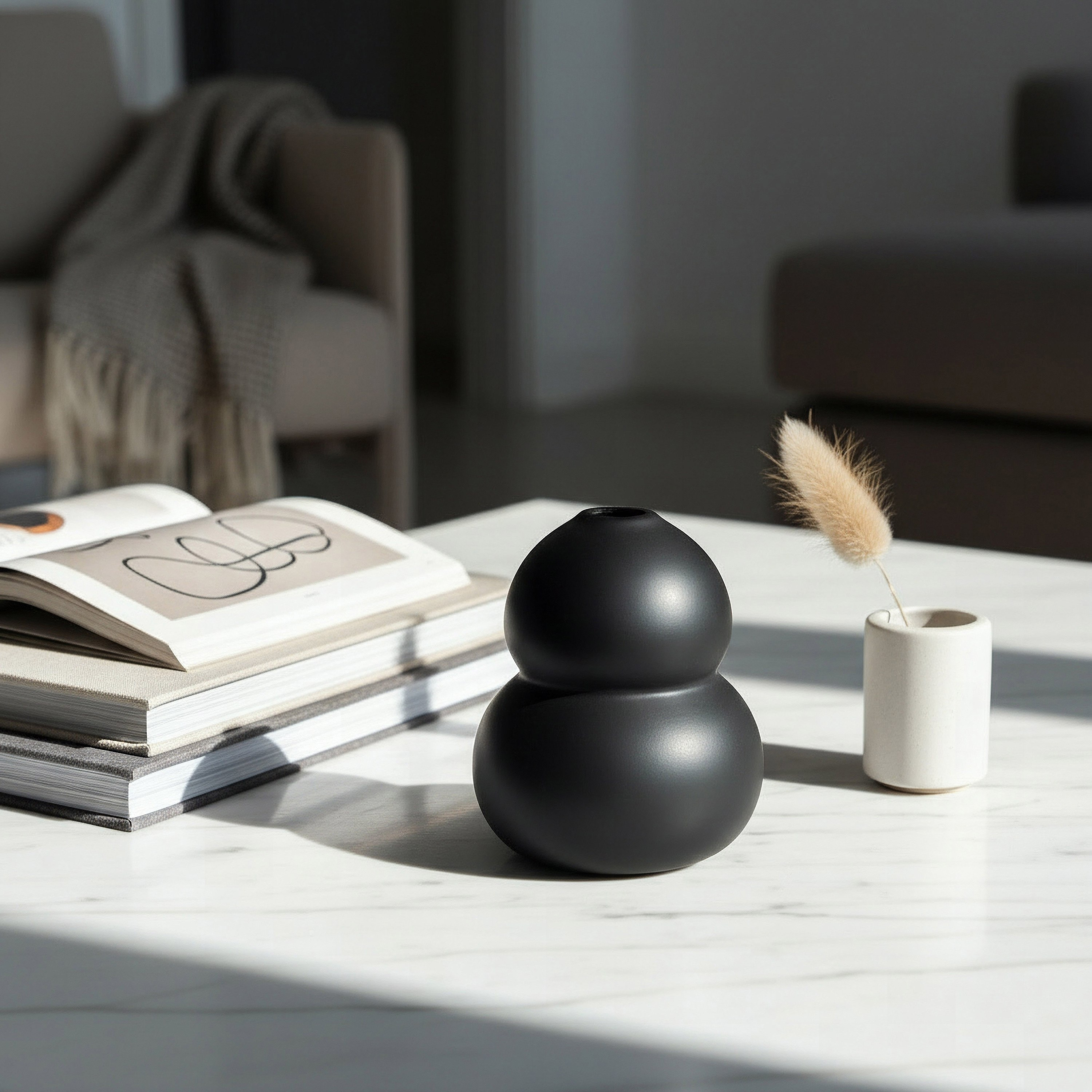 Sansa Roma Mini Ceramic Vase - 8.5x8.5x9.5 cm-hbxbedroom-decorandaccessories-vases-image-4