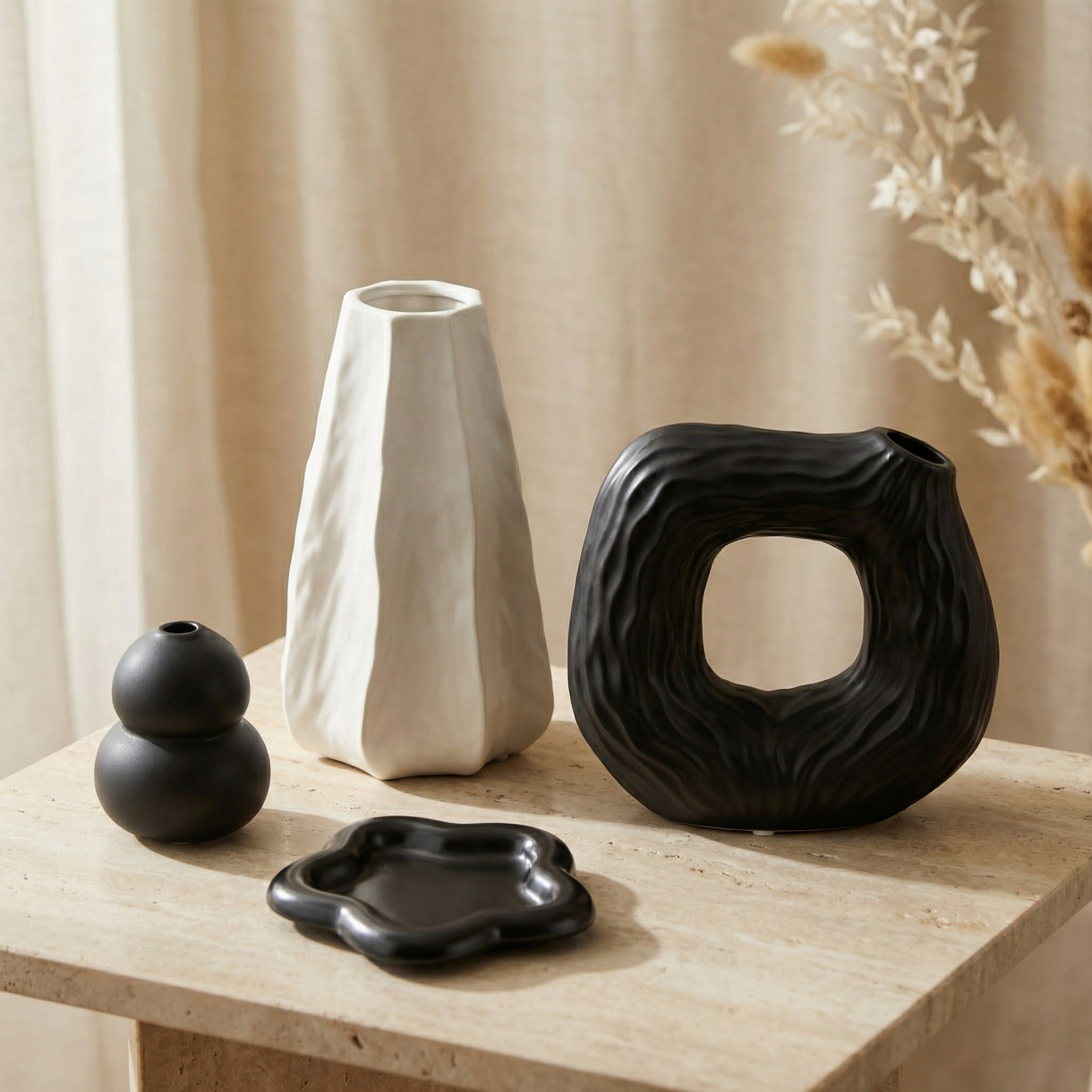 Sansa Roma Ceramic Star Tray - 14.7x14.7x1.8 cm-hbxhomeware-homedecor-vases-image-4