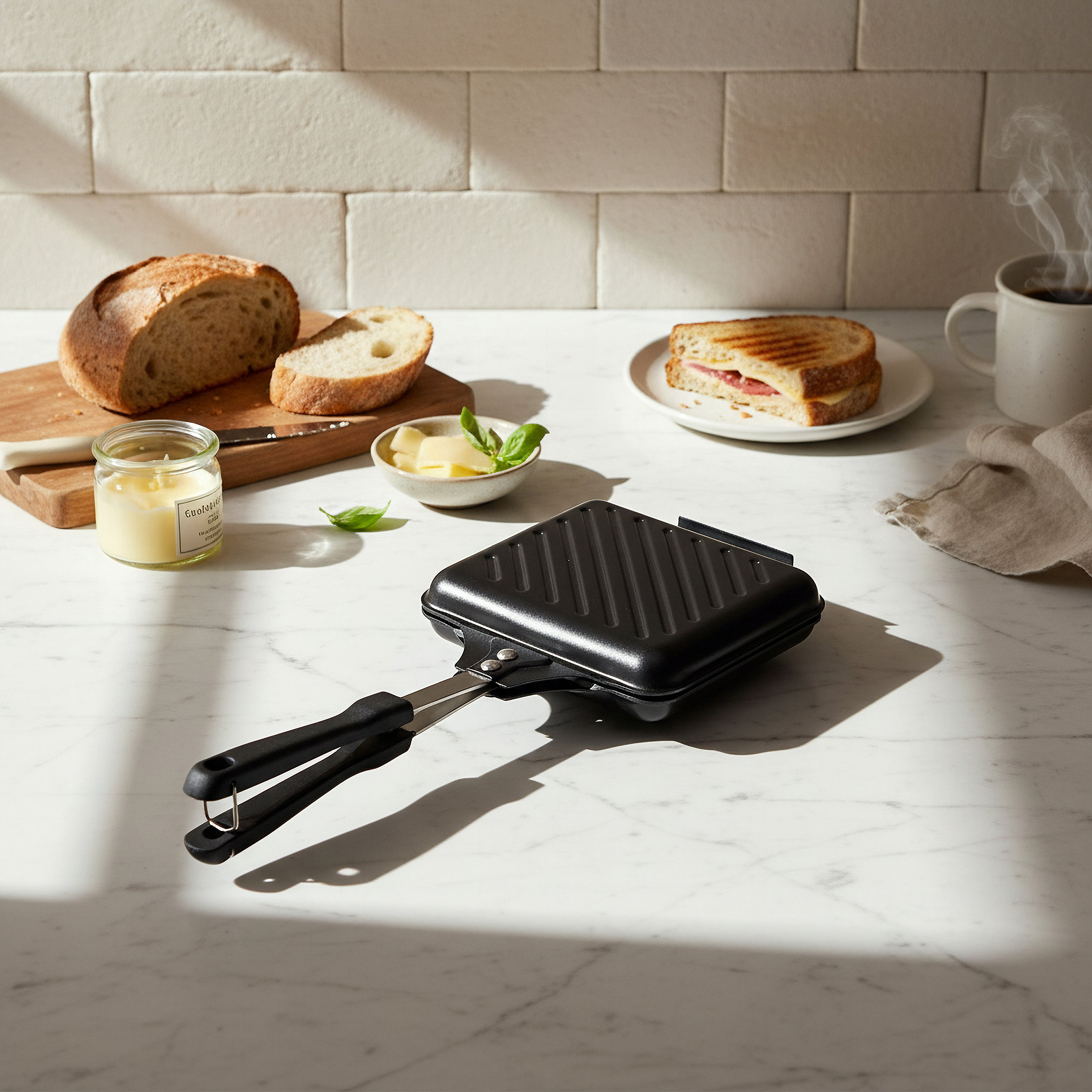 Black Series Sandwich Grill Toaster - 36x15.5x3.5 cm-hbxhomeware-hbxkitchen-image-4
