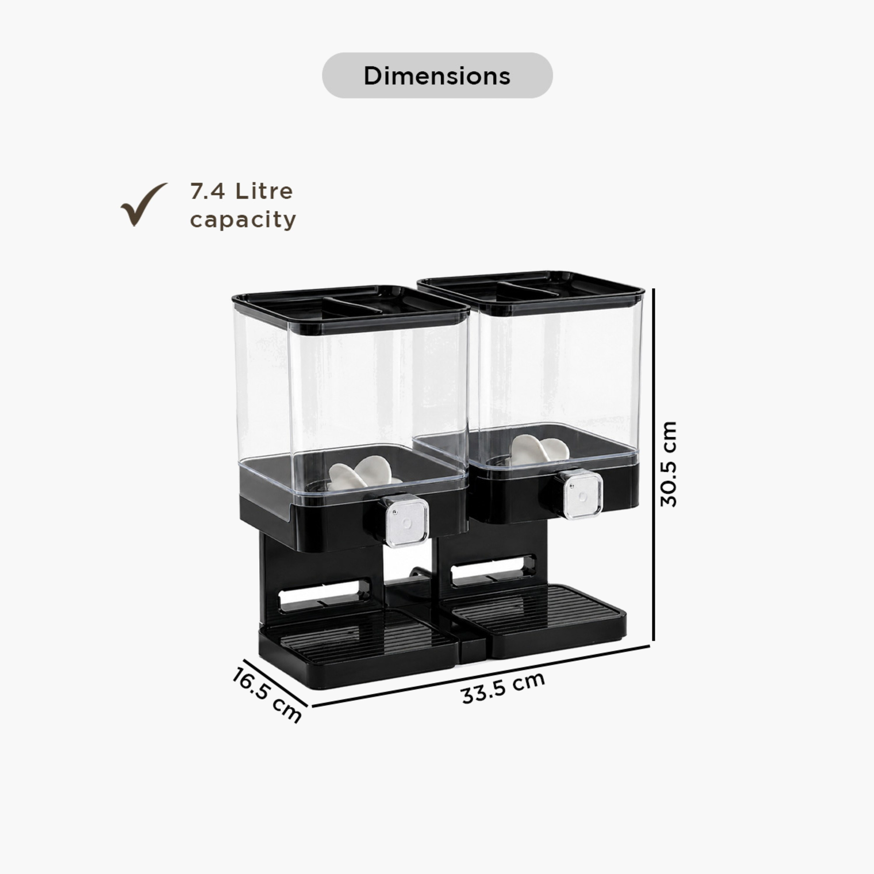 Vega Cereal Dual Dispenser - 3.7 L-hbxhomeware-hbxkitchen-image-8