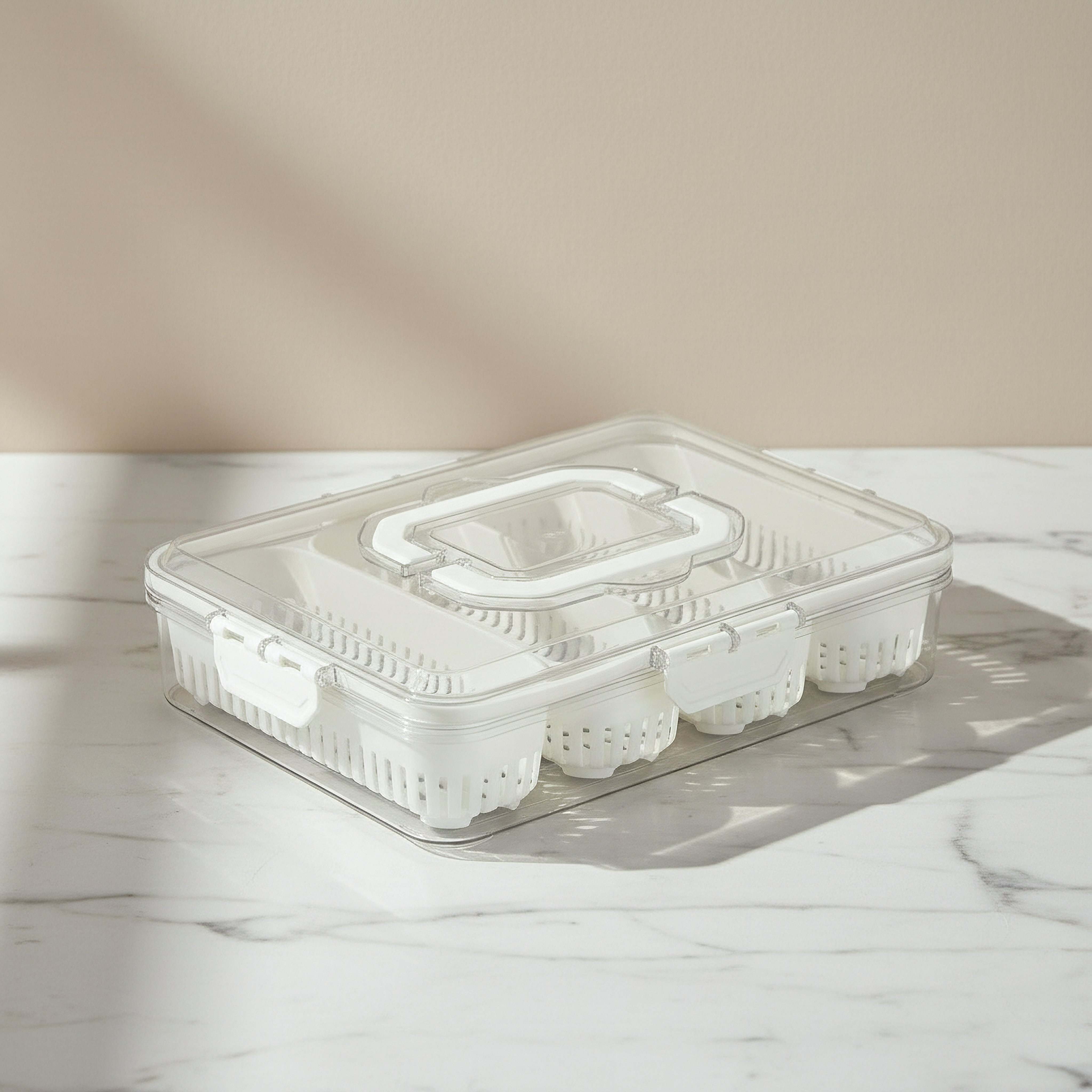 Buy Sistematico 4-in-1 Clip Lock Fresh Food Container - 32x24x7.3 cm ...