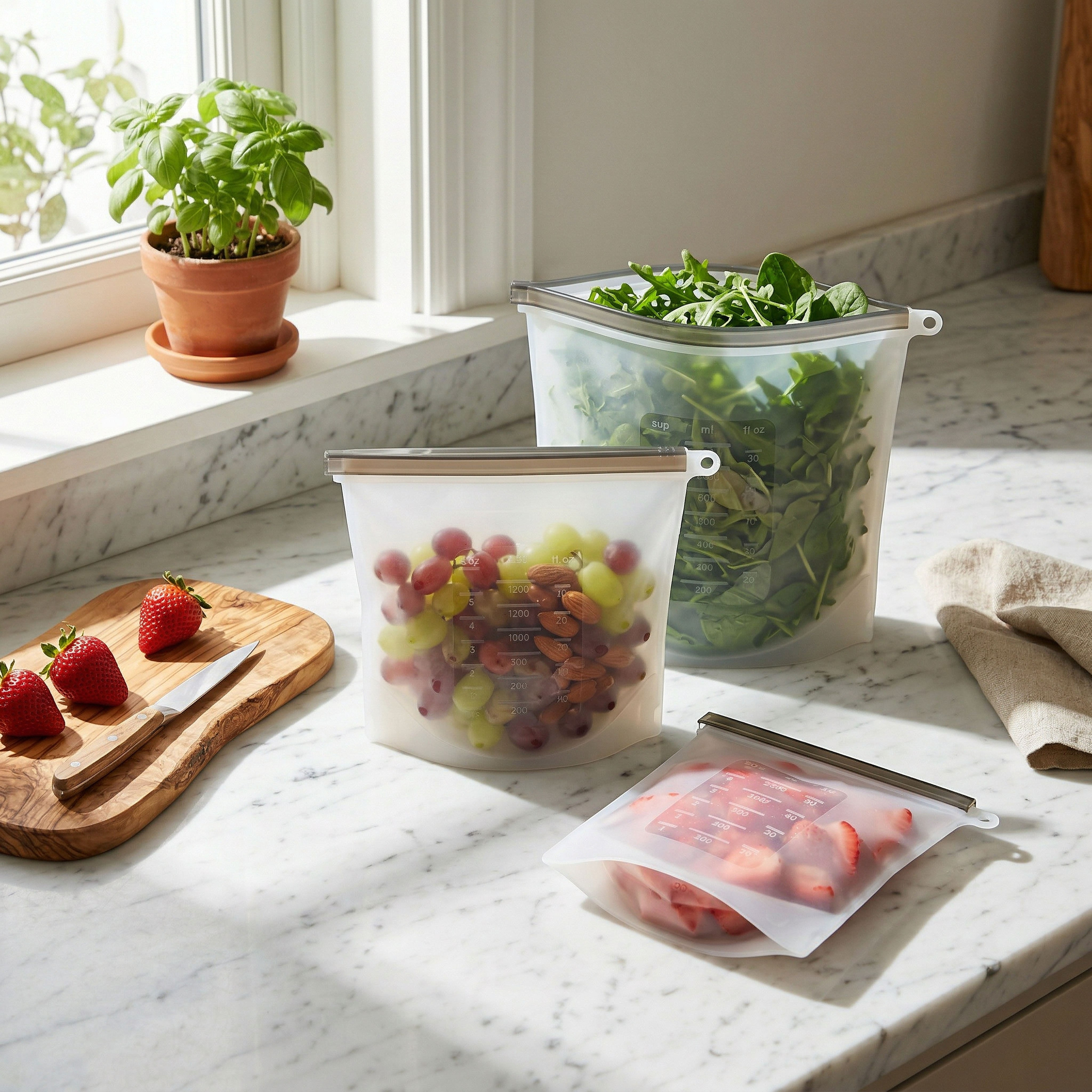Vega 3-Piece Silicone Resealable Food Storage Bag Set-hbxhomeware-hbxkitchen-image-3