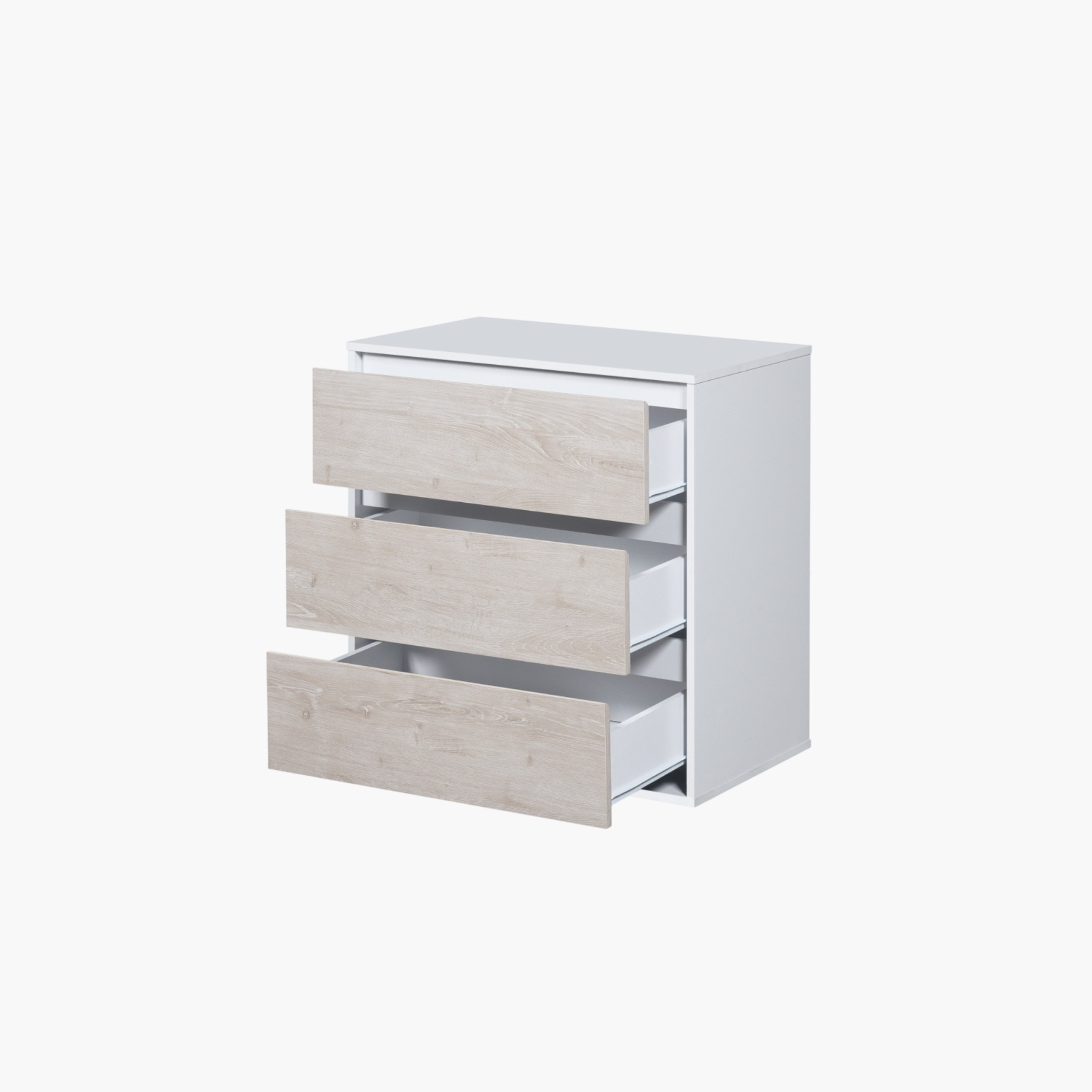 Ivory Mid Sleeper Single Bed with Study Desk and Storage - 90x190 cm-hbxkidsandyouth-bedsandbedsets-bunkbeds-single-image-14